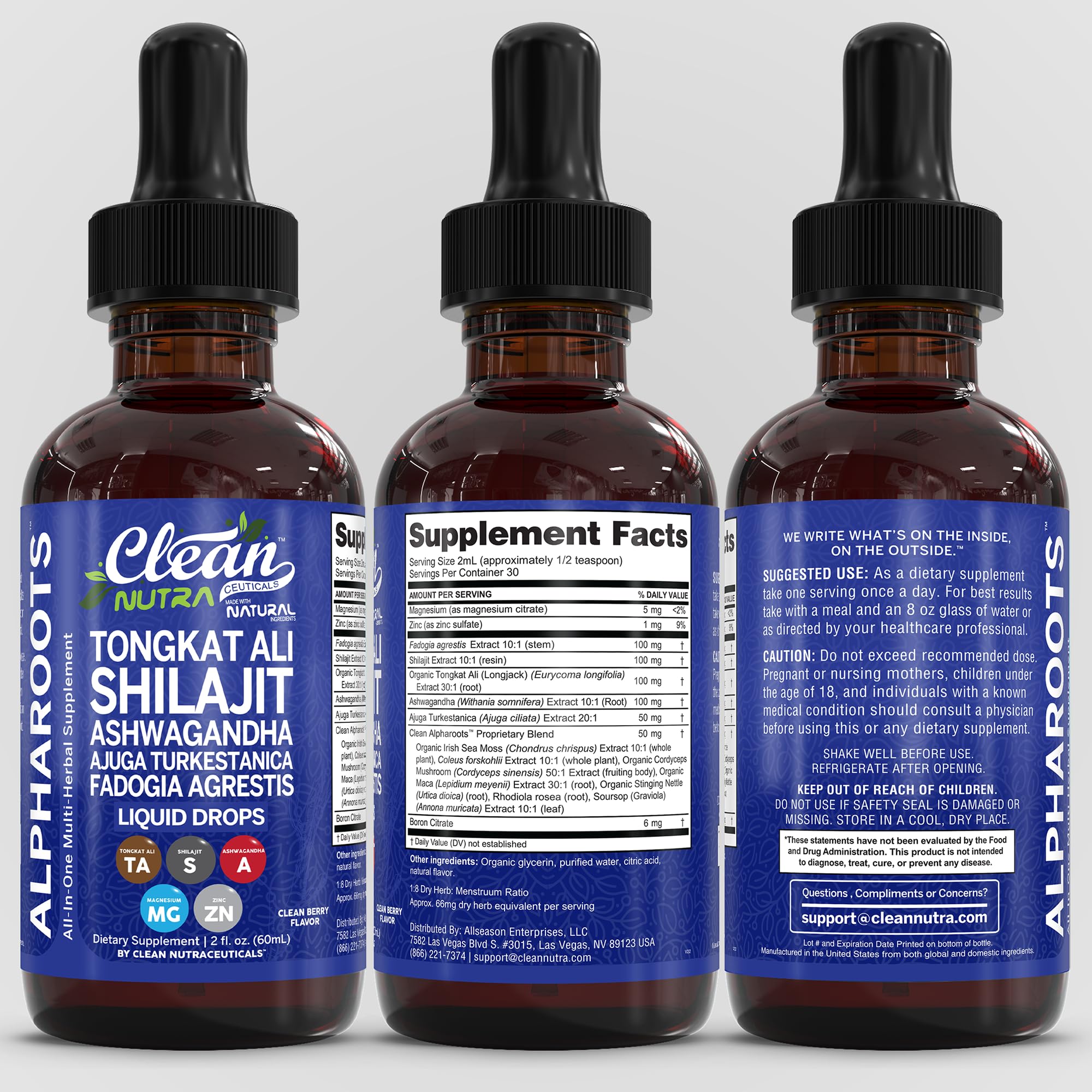 Clean Nutra Men's Herbal Wellness Supplement

