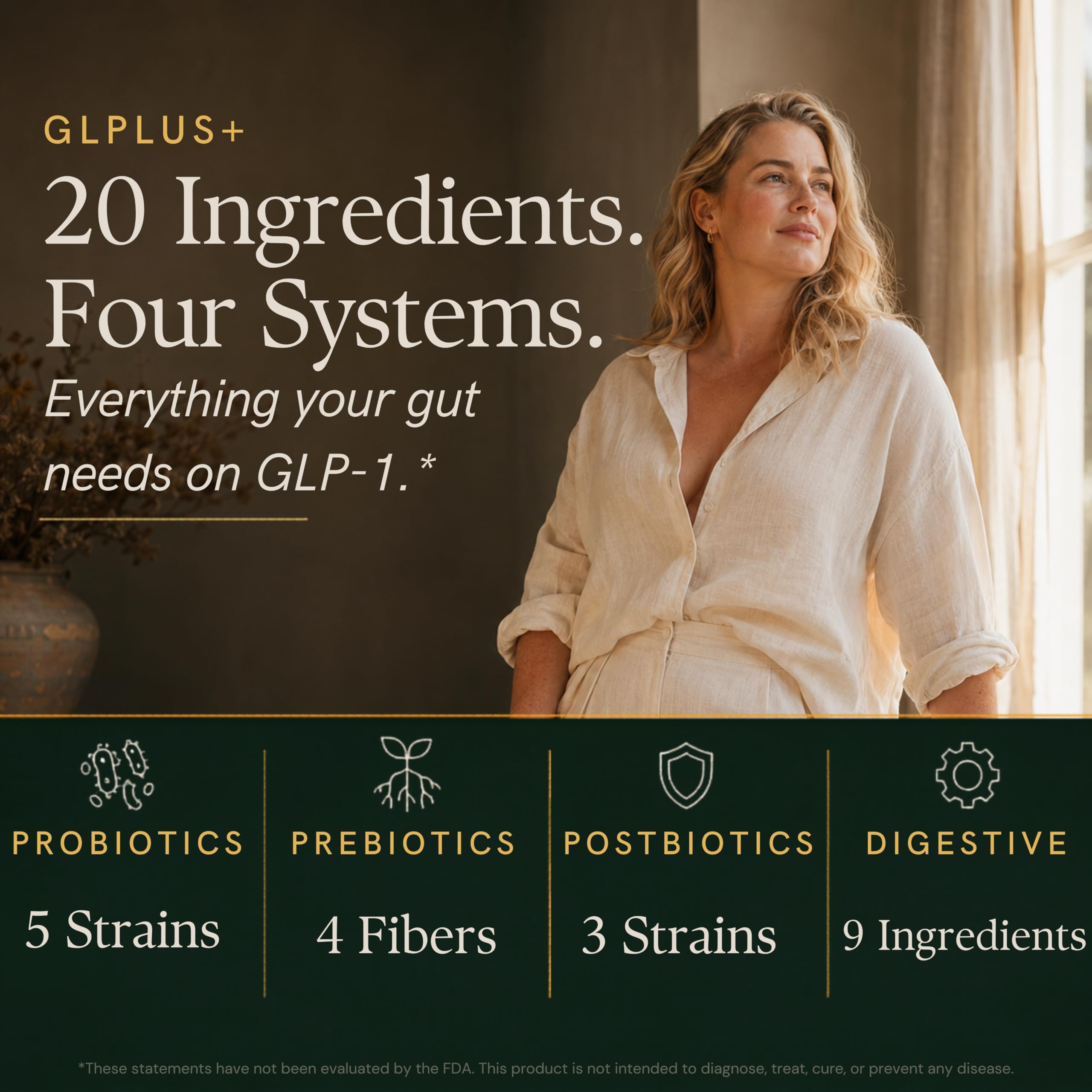 GLPLUS+ GLP-1 Digestive Synbiotic Supplement

