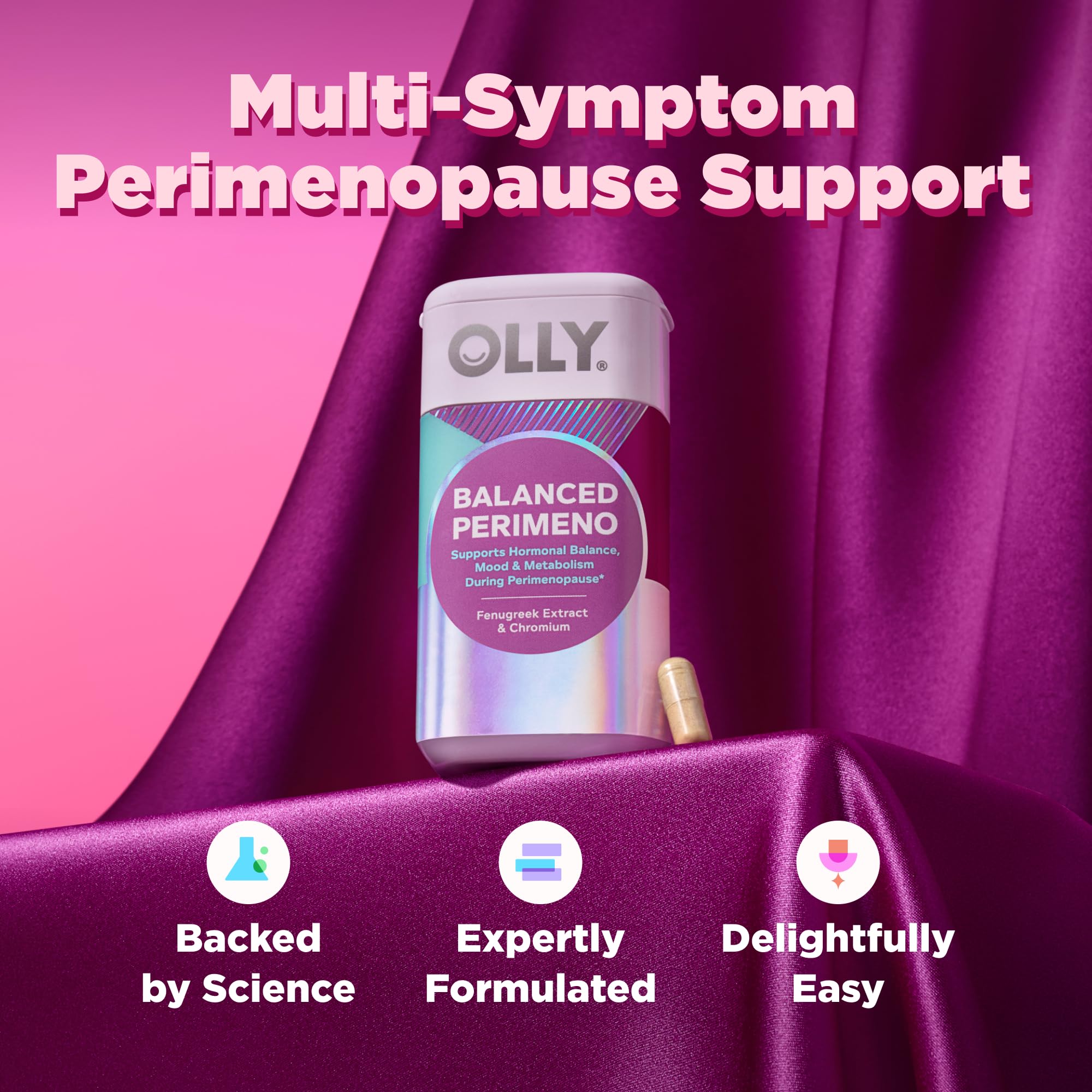 OLLY Balanced Perimeno Capsules for Hormonal Balance

