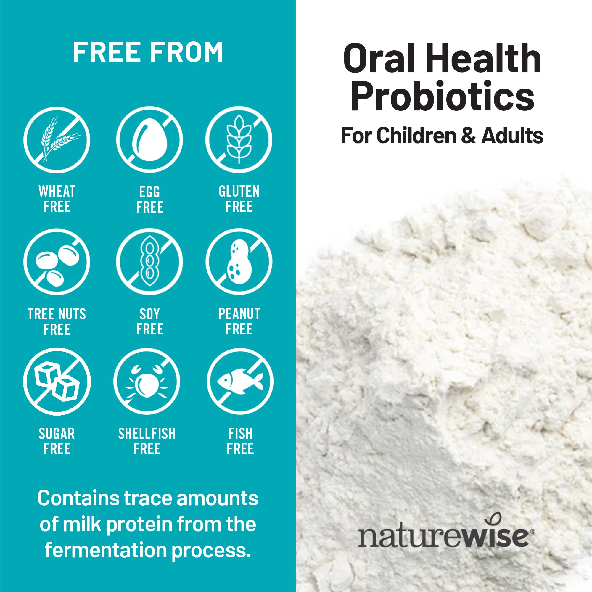 NatureWise Oral Probiotics Mint Chewables for Mouth Health

