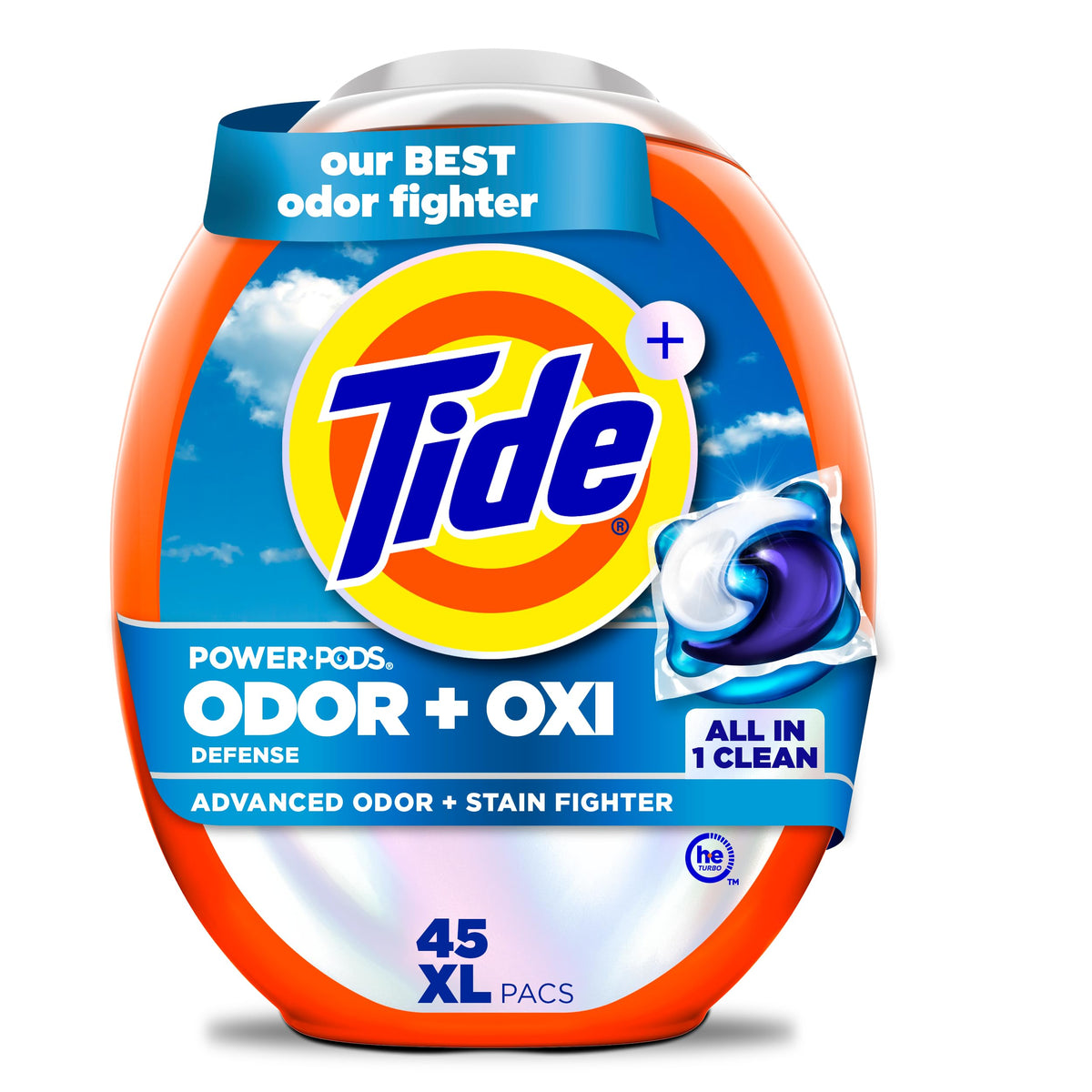 Tide Odor Defense + Oxi Laundry Detergent Pacs