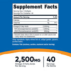 Nutricost Omega-3 Fish Oil 2500 mg Wild Caught

