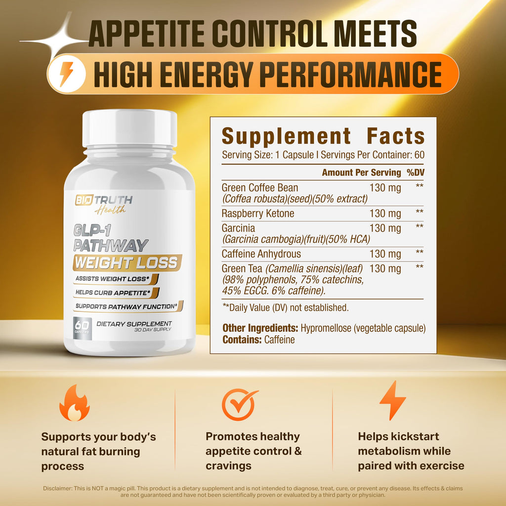 GLP-1 BioTruth Health Dietary Supplement for Weight Management

