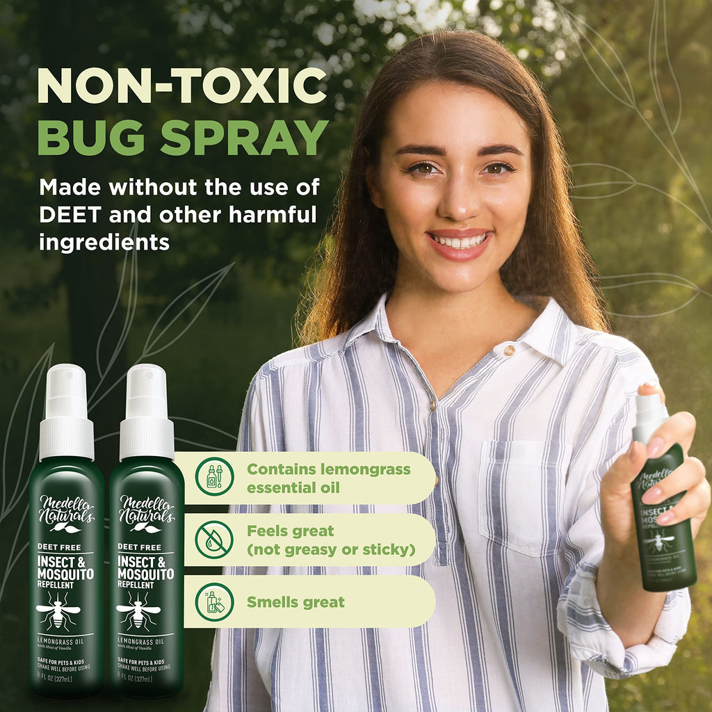 Medella DEET-Free Insect Repellent with Lemongrass

