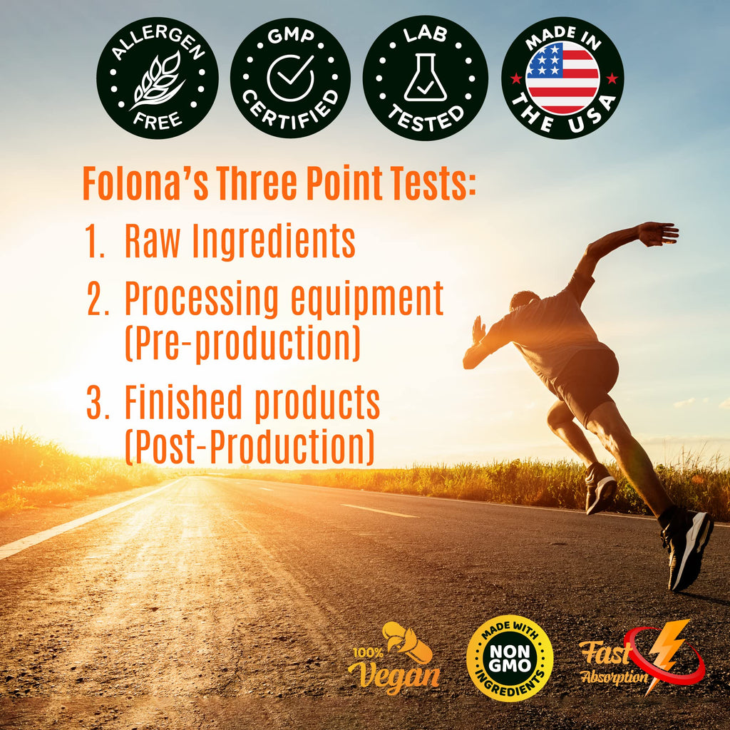 Folona Creatine HCl with HMB Capsules for Muscle & Endurance

