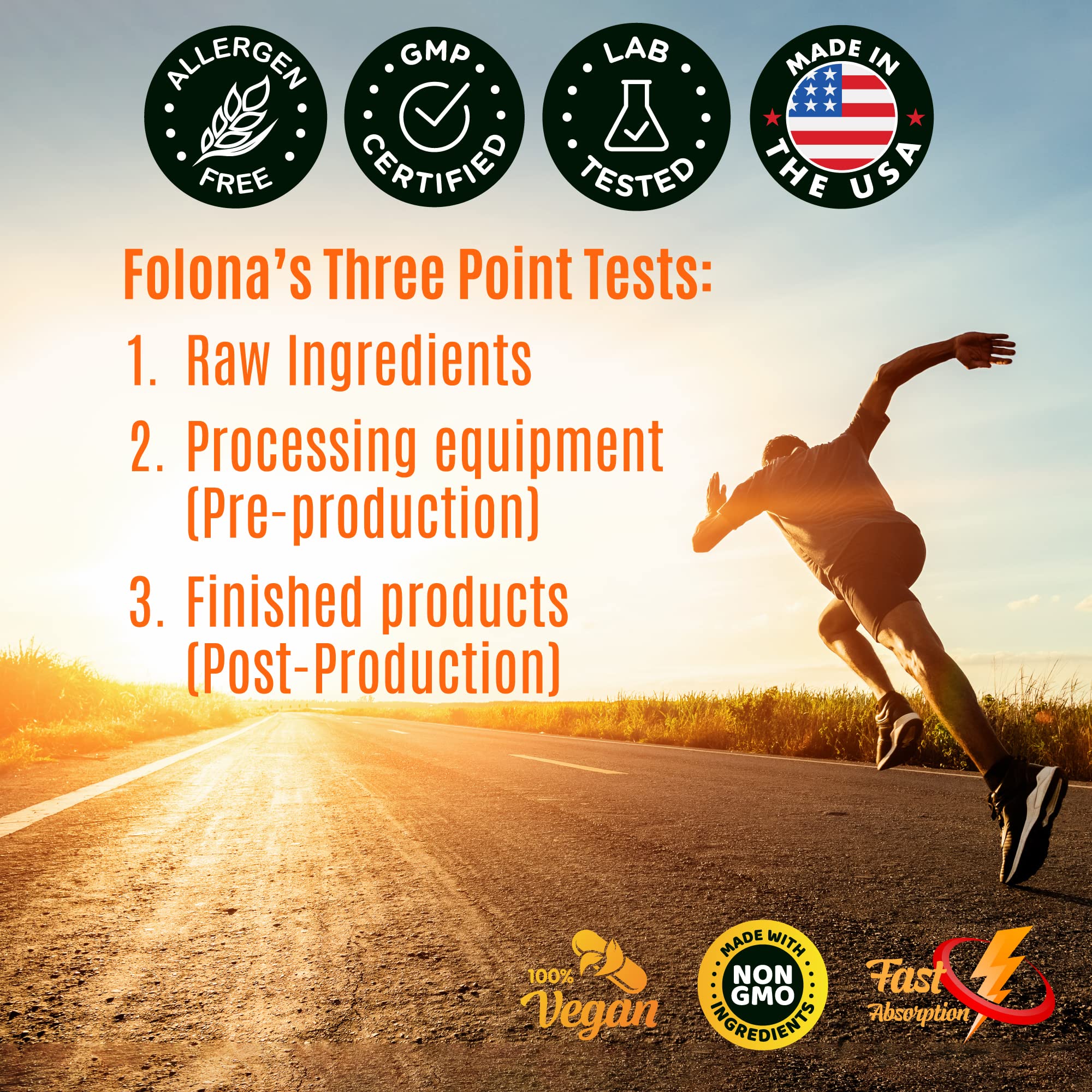 Folona Creatine HCl with HMB Capsules for Muscle & Endurance

