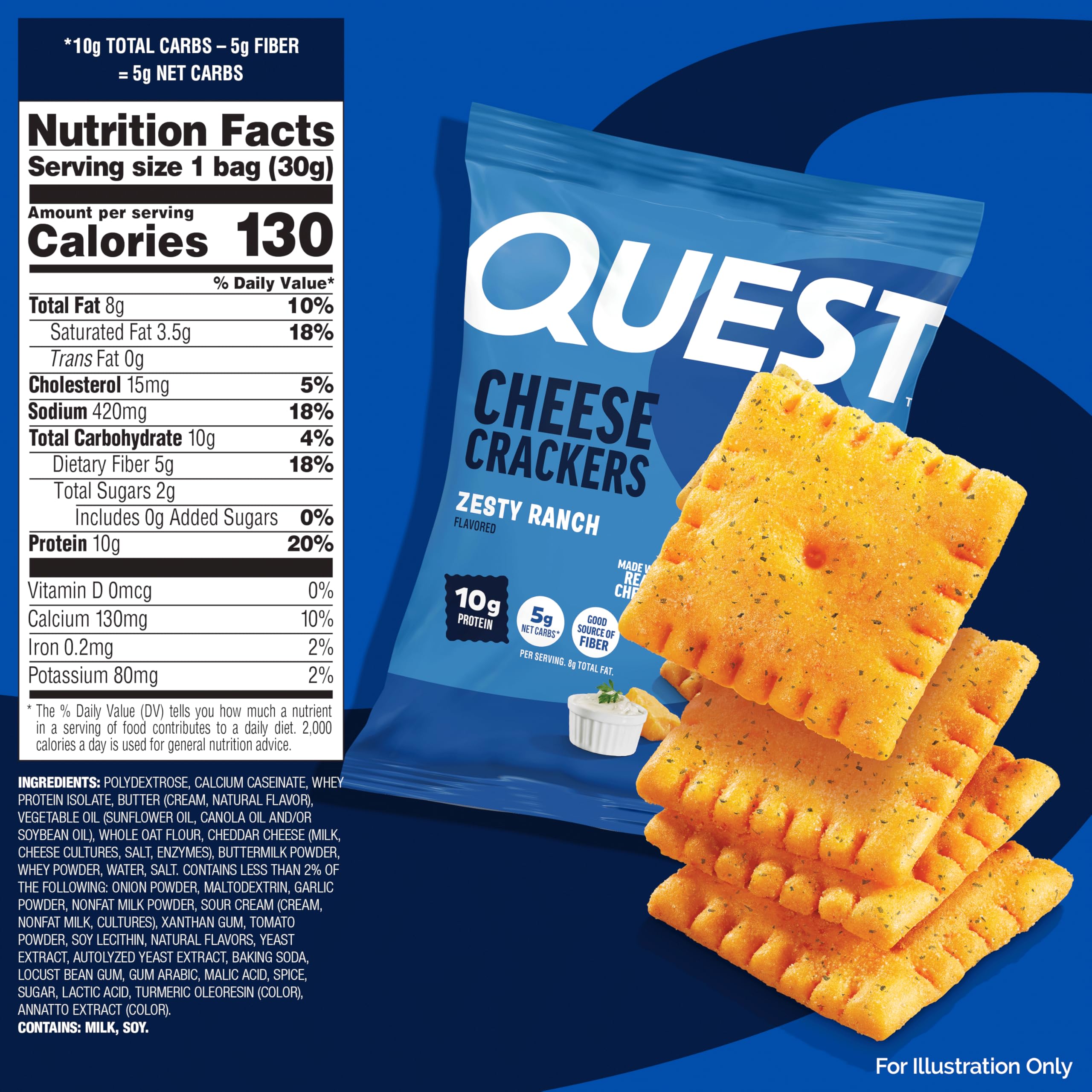 Quest Cheese Crackers Protein Snack

