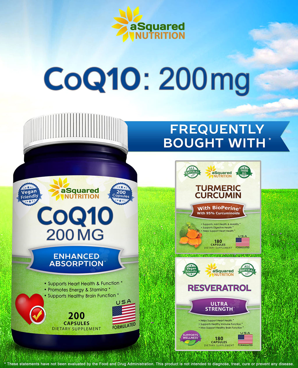 CoQ10 Vegan Supplement | aSquared Nutrition

