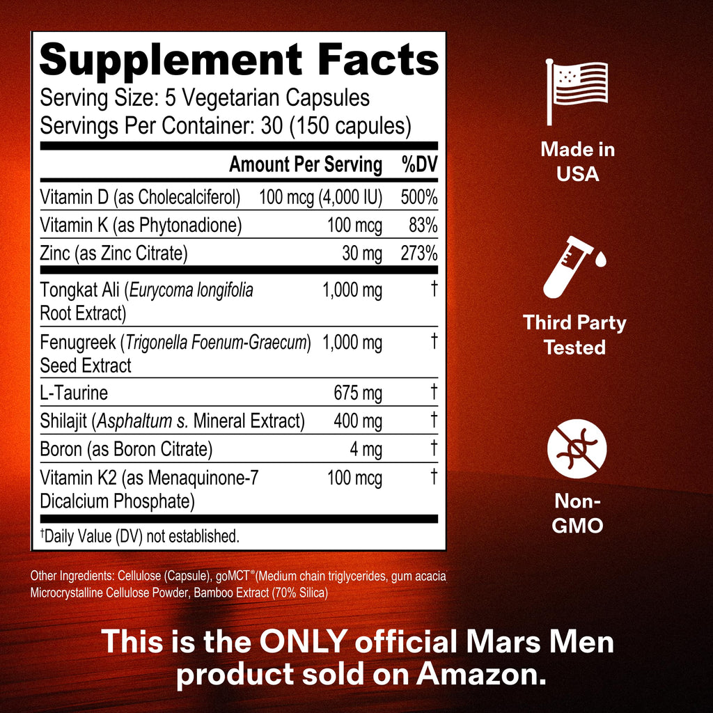 Testosterone Booster for Men with Tongkat Ali & Shilajit

