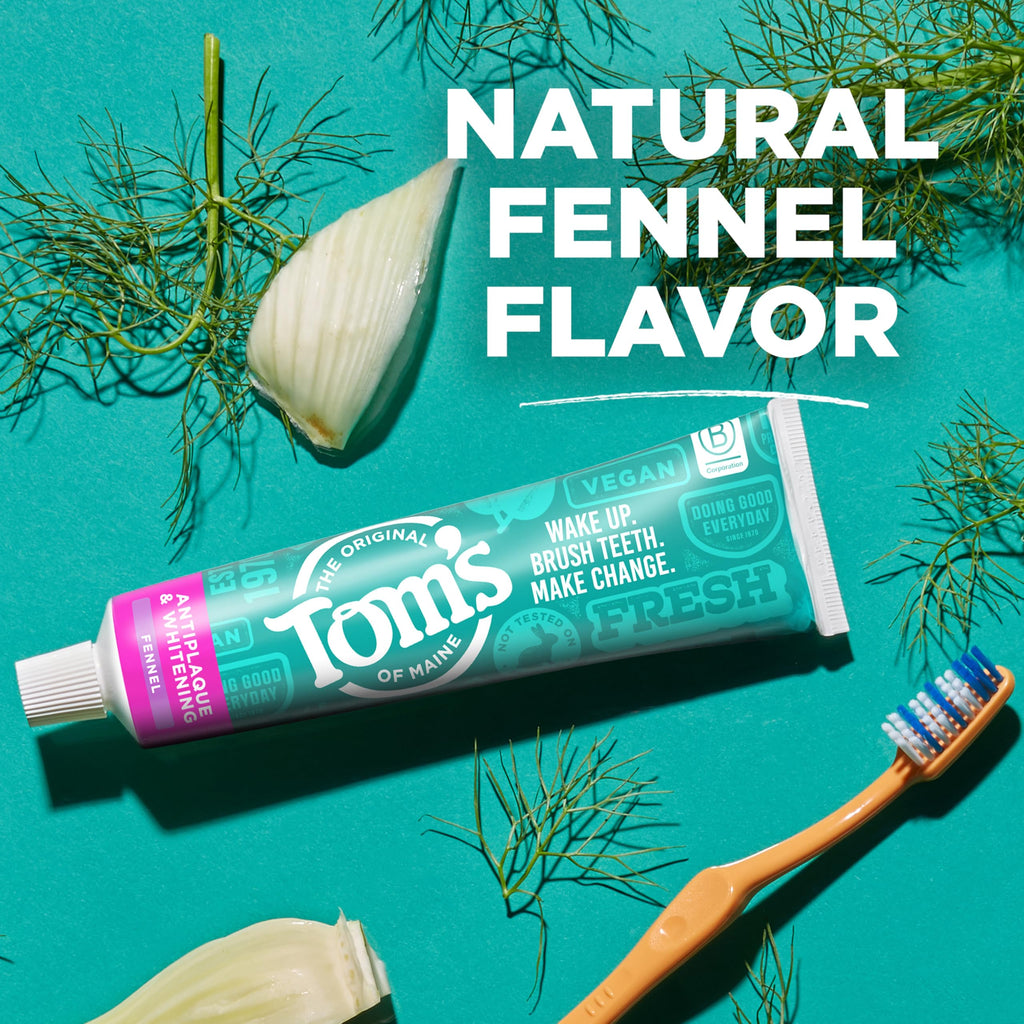 Tom’s of Maine Antiplaque Whitening Fluoride Free Toothpaste

