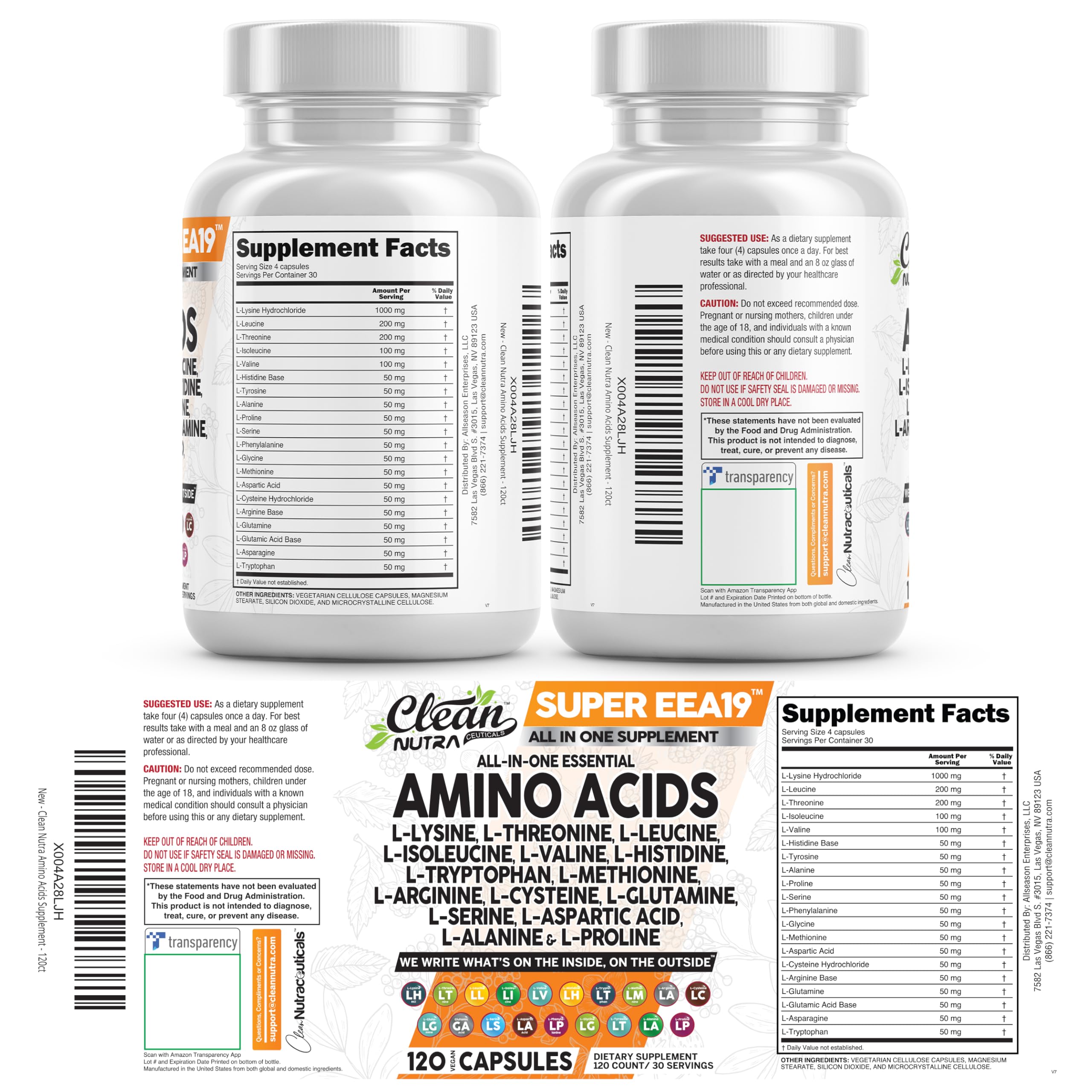 Amino Acid Supplement for Daily Recovery

