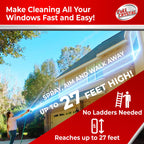 Full Crystal Window Cleaning Kit Glass Cleaner Concentrate with Long Reach

