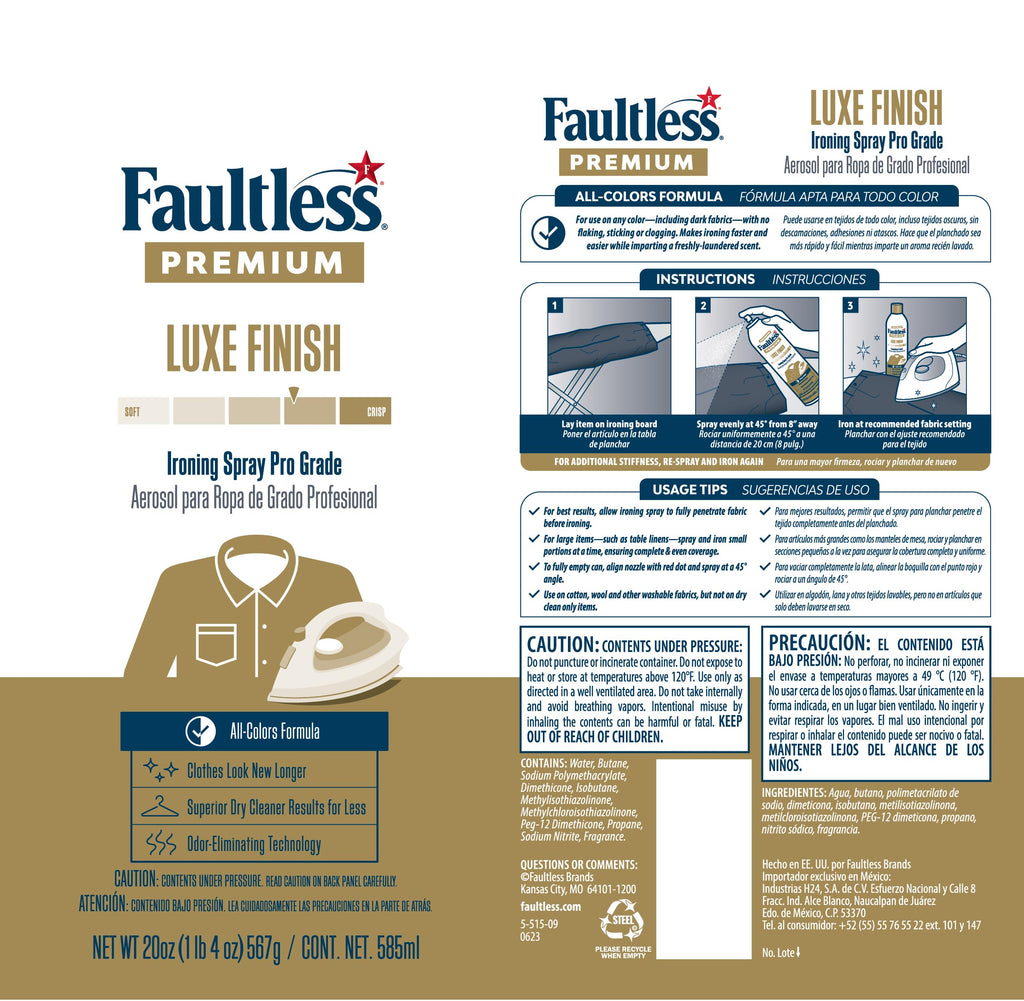 Faultless Spray Starch for Ironing - Premium Luxe

