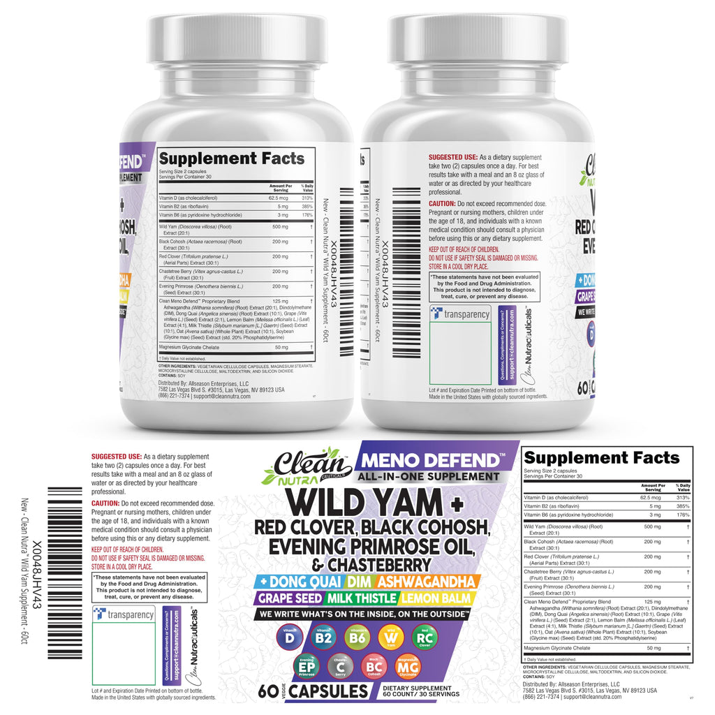 Clean Nutra Menopause Support Supplement for Women

