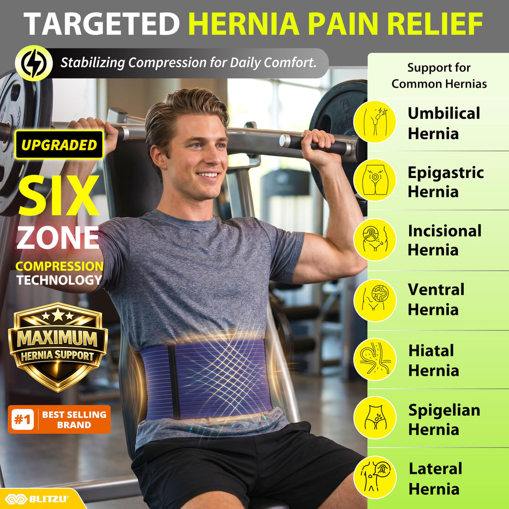 BLITZU Umbilical Hernia Belt - Abdominal Support

