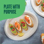 Bagasse Compostable Dinner Plates | Heavy-Duty Eco

