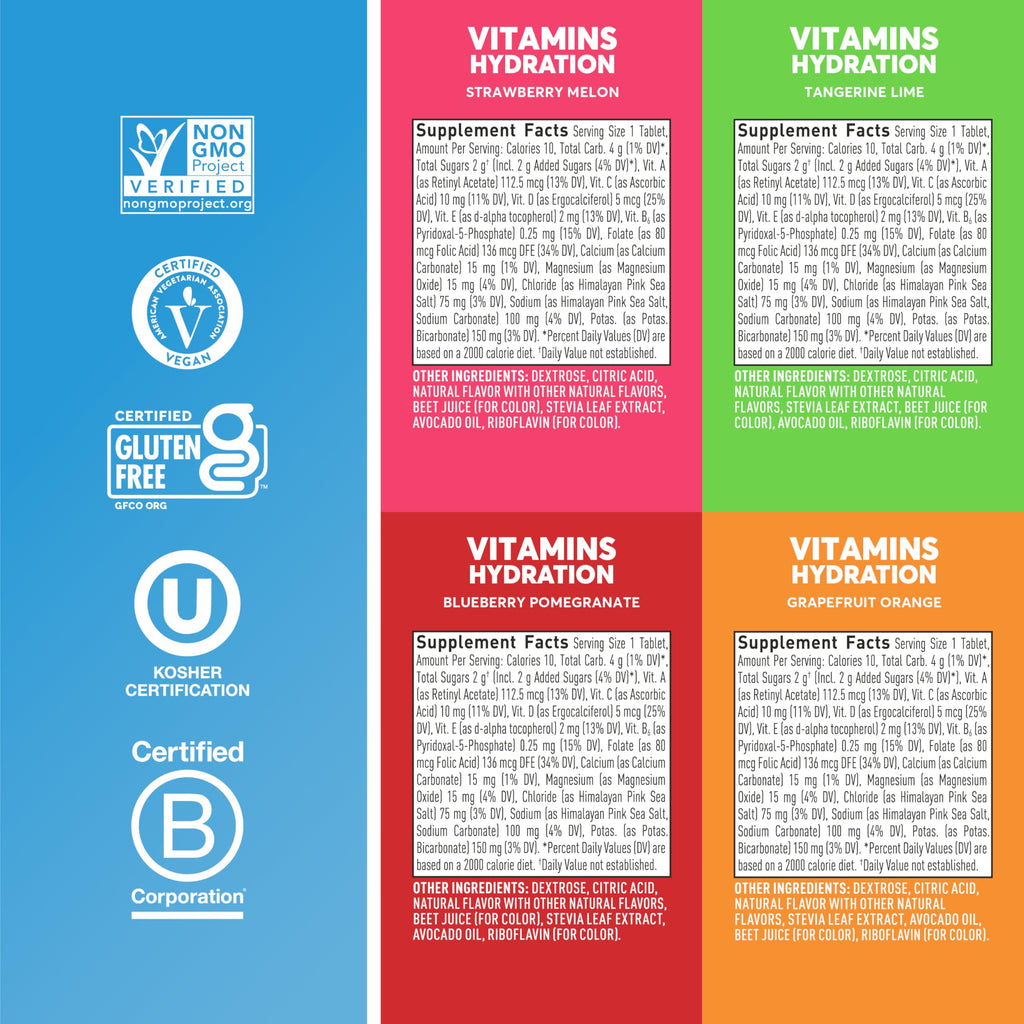 Nuun Hydration Vitamins Electrolyte Tablets - Vegan, Non-GMO

