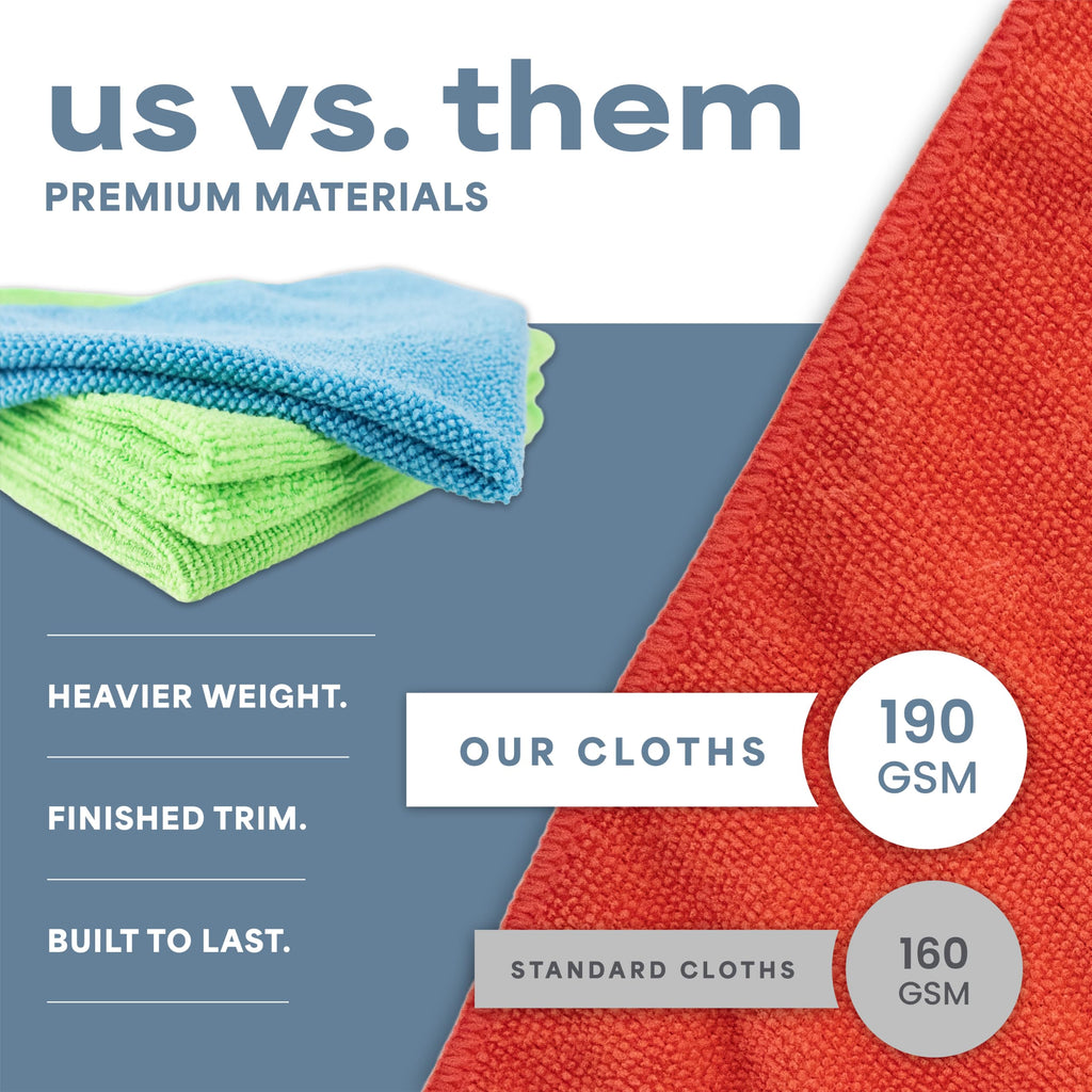 S&T INC Microfiber Cleaning Cloths for Home & Auto

