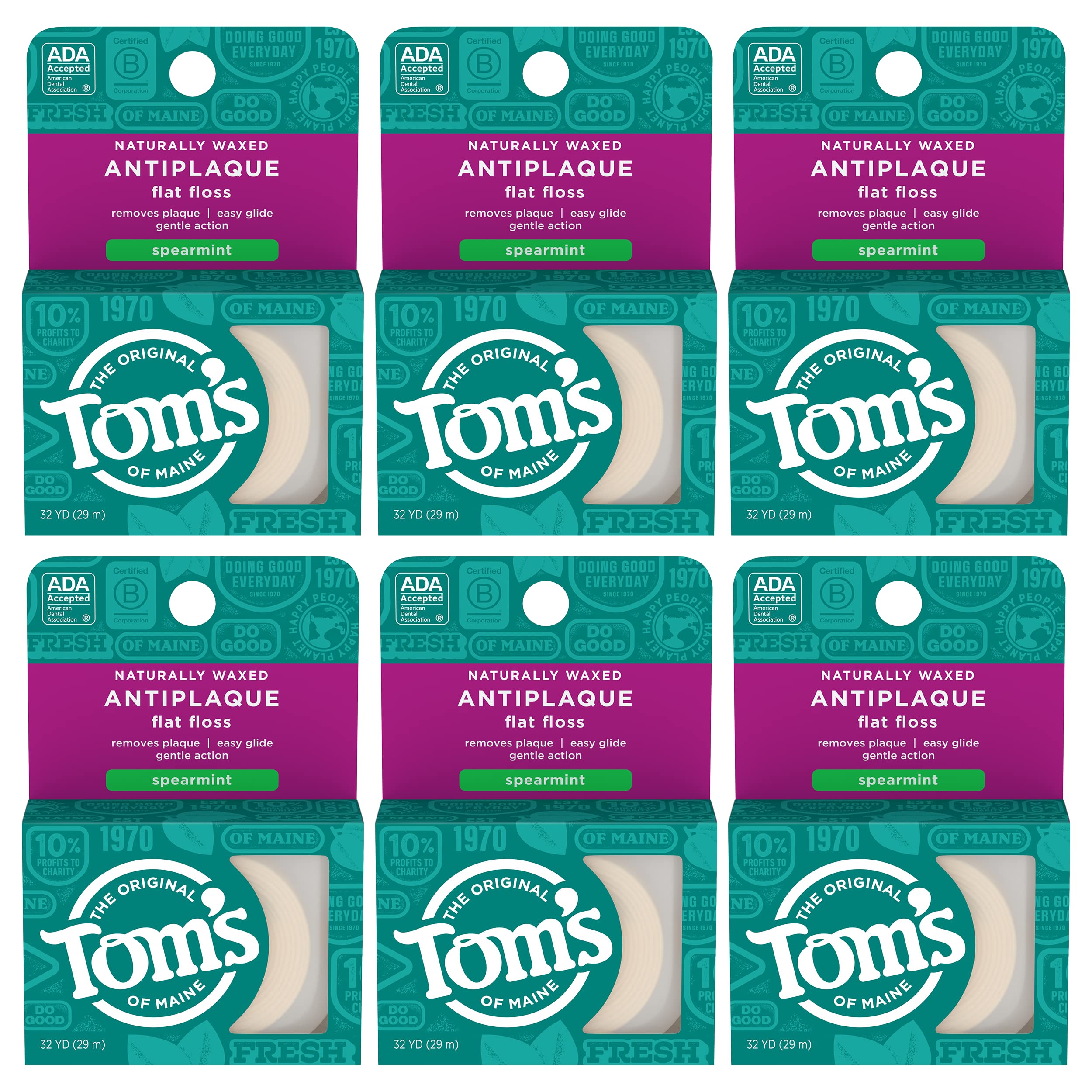 Tom's of Maine Naturally Waxed Antiplaque Dental Floss

