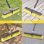 Push Broom KeFanta Heavy Duty Long Handle

