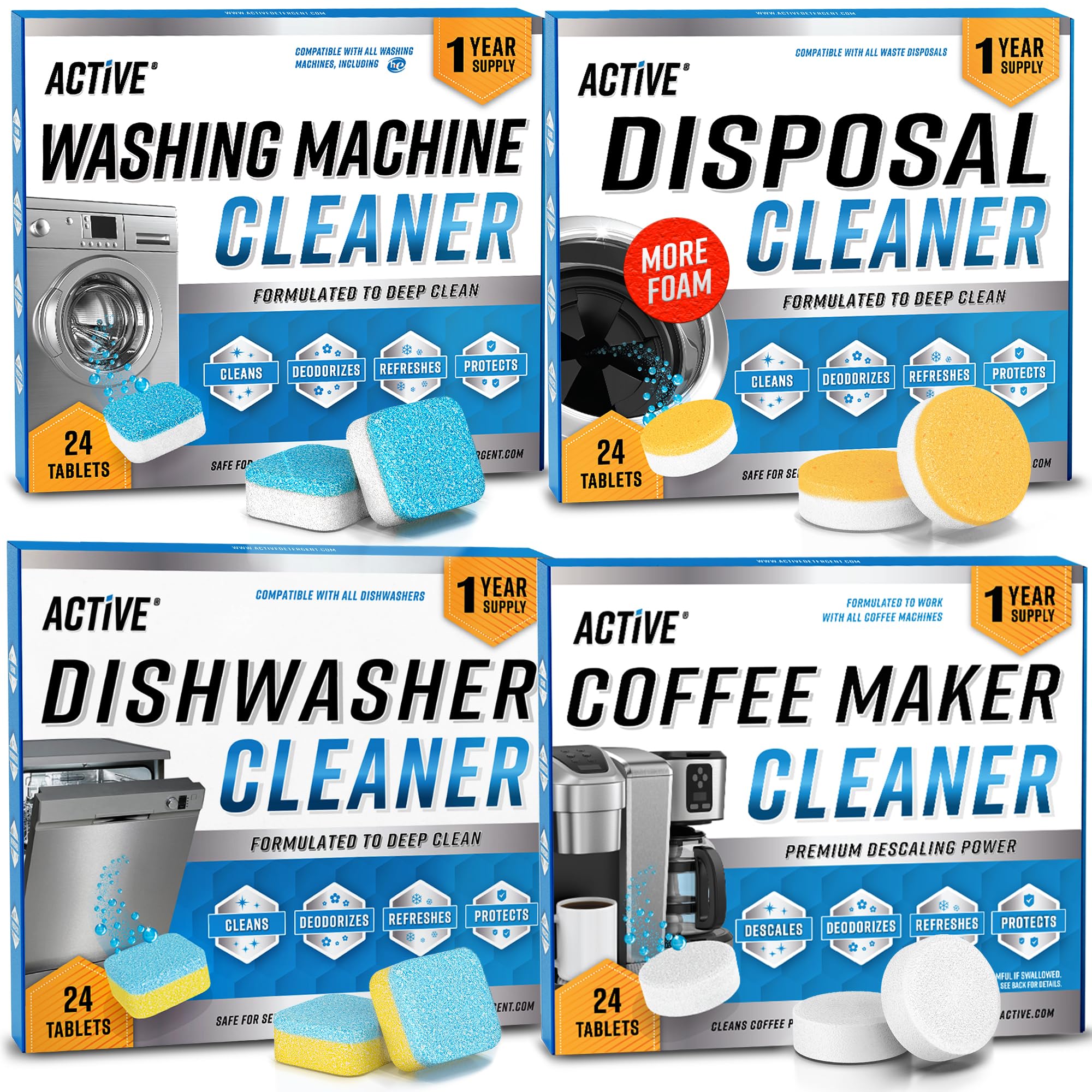ACTIVE Cleaning Tablets for Home Appliances