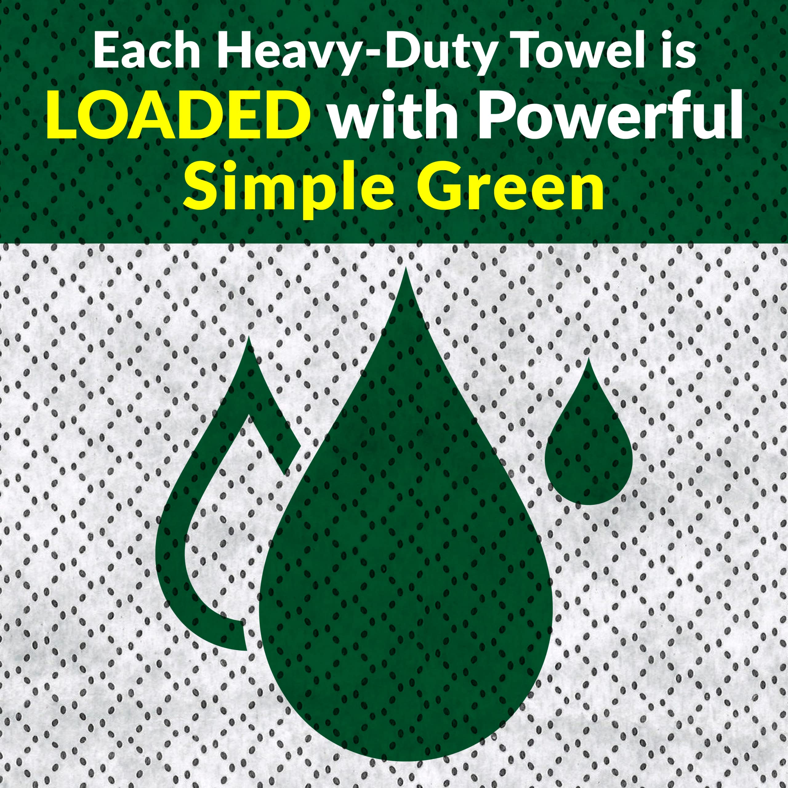 Simple Green Heavy-Duty Cleaning Towels | All-Purpose Wipes

