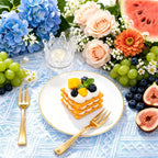 Festiva Disposable Dessert Plates with Forks

