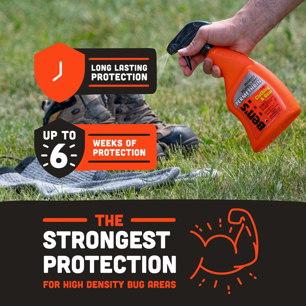 Ben's Insect Repellent Spray for Clothes & Gear - Permethrin

