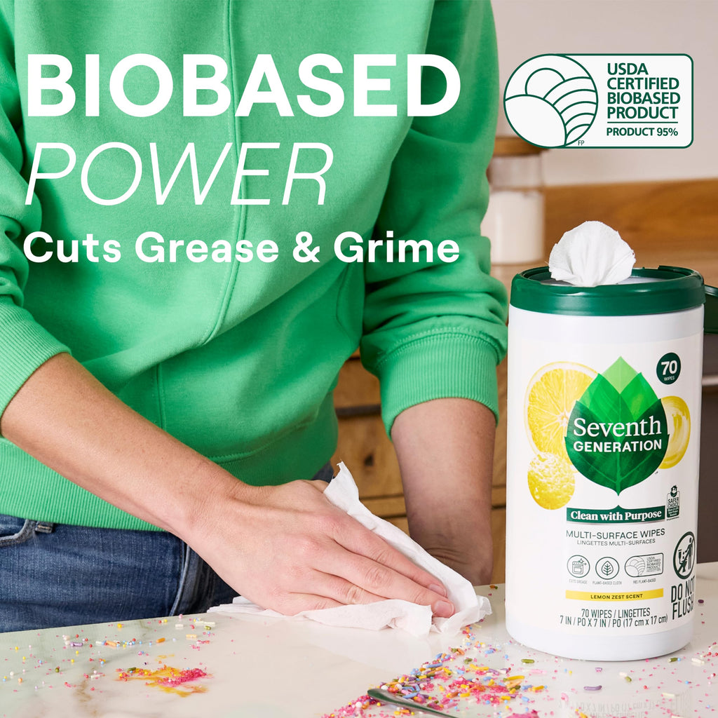 Seventh Generation All-Purpose Wipes Lemon Zest

