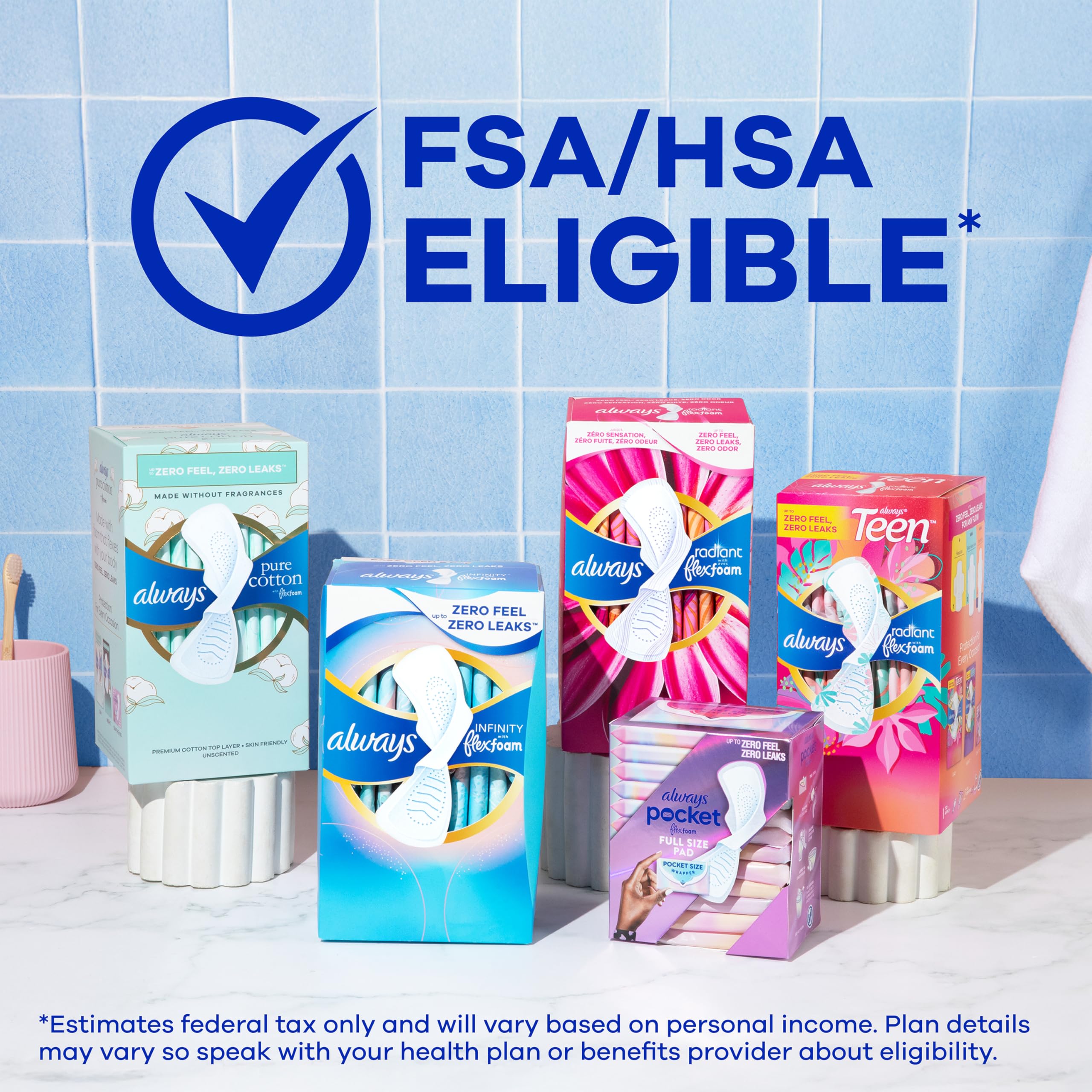 Always Radiant Teen Pads with FlexFoam

