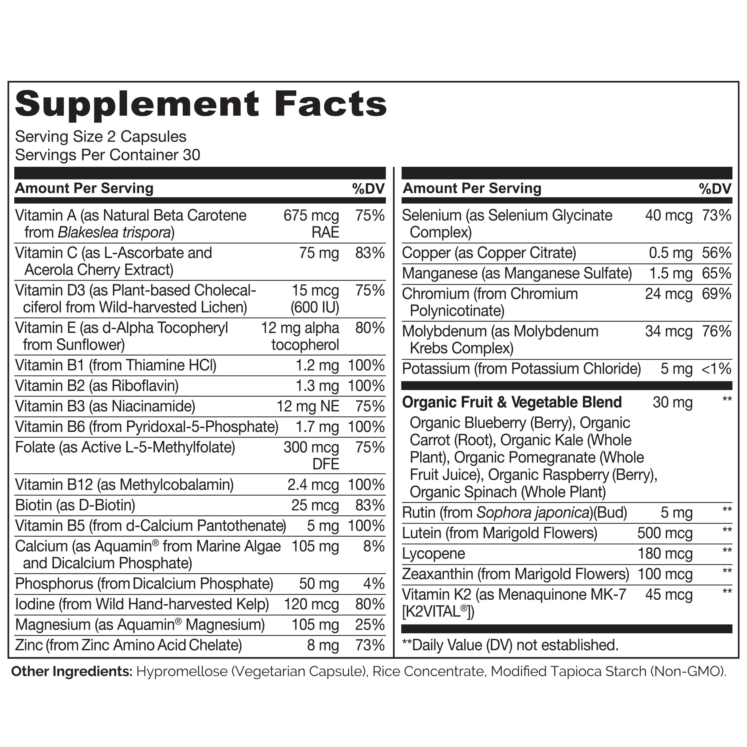 Naturelo Teen Multivitamin for Teenage Boys – Whole Food

