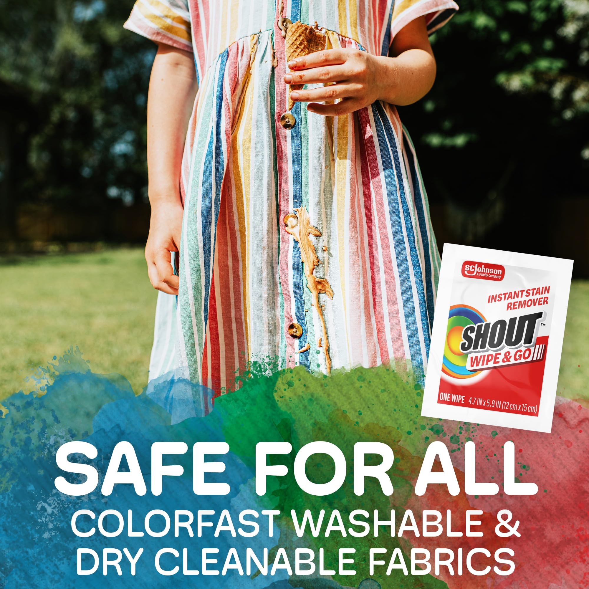 Shout Wipe & Go Stain Remover Wipes | No Wash

