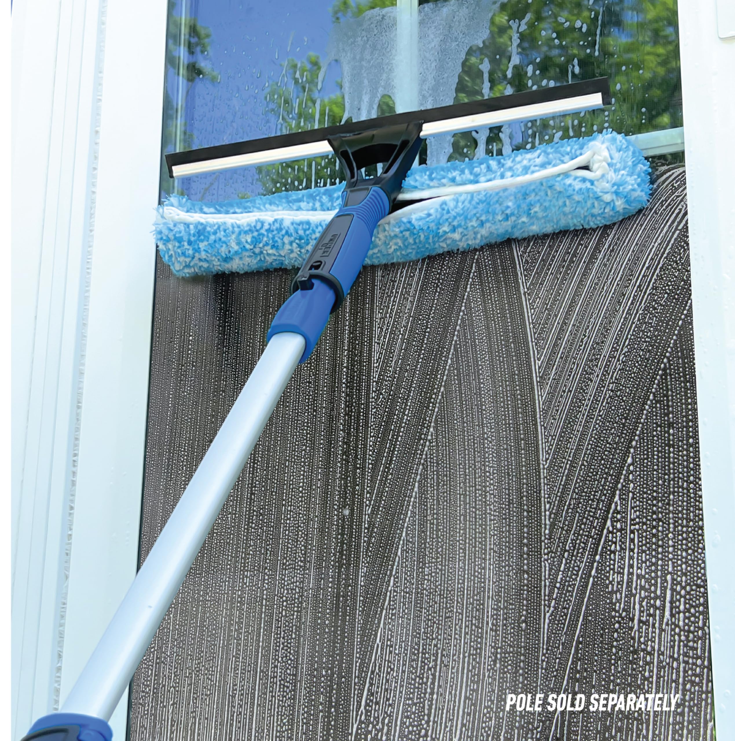 Unger 2-in-1 Window Cleaning Tool – Squeegee & Scrubber

