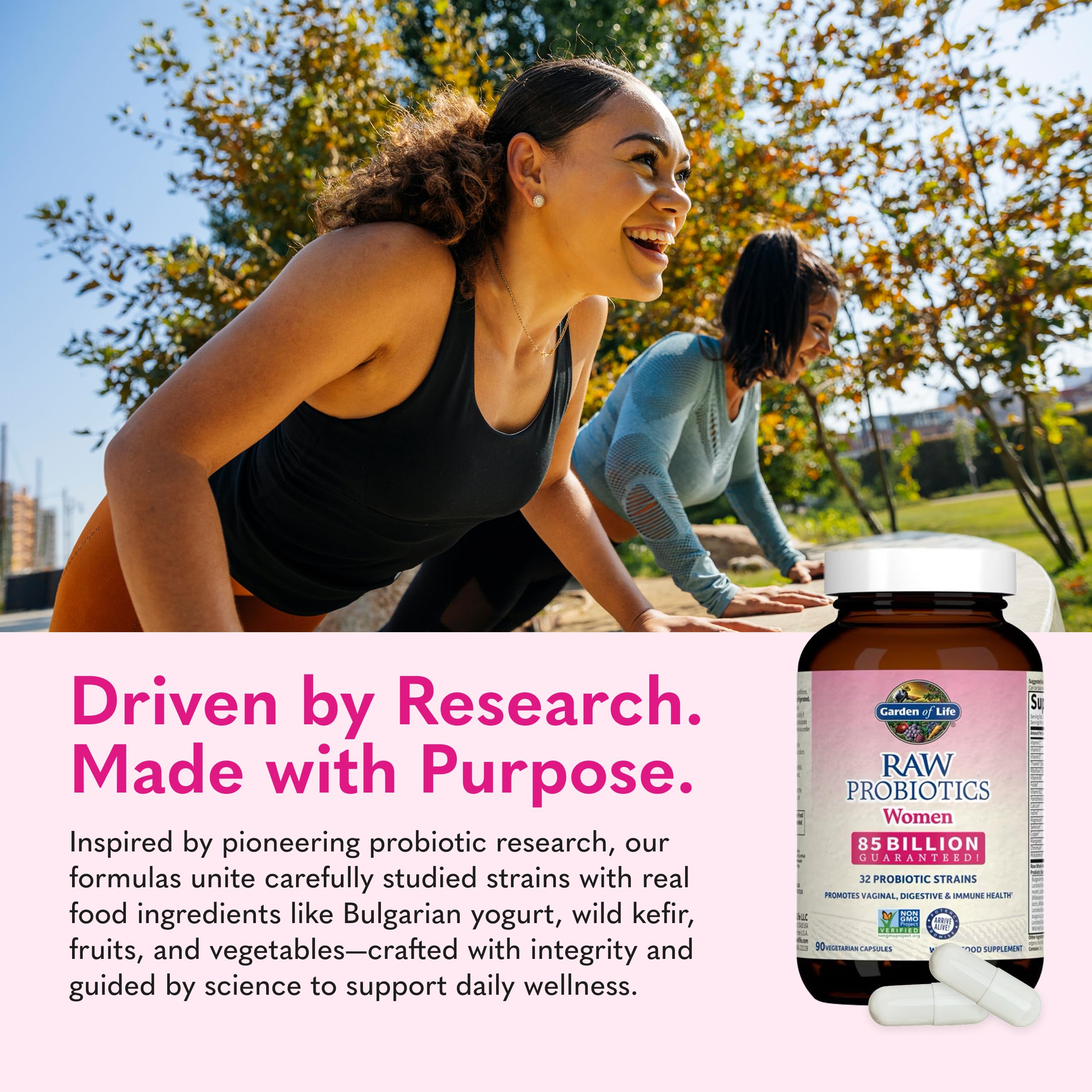 Garden of Life Raw Probiotics Women – Immune & Digestive Support

