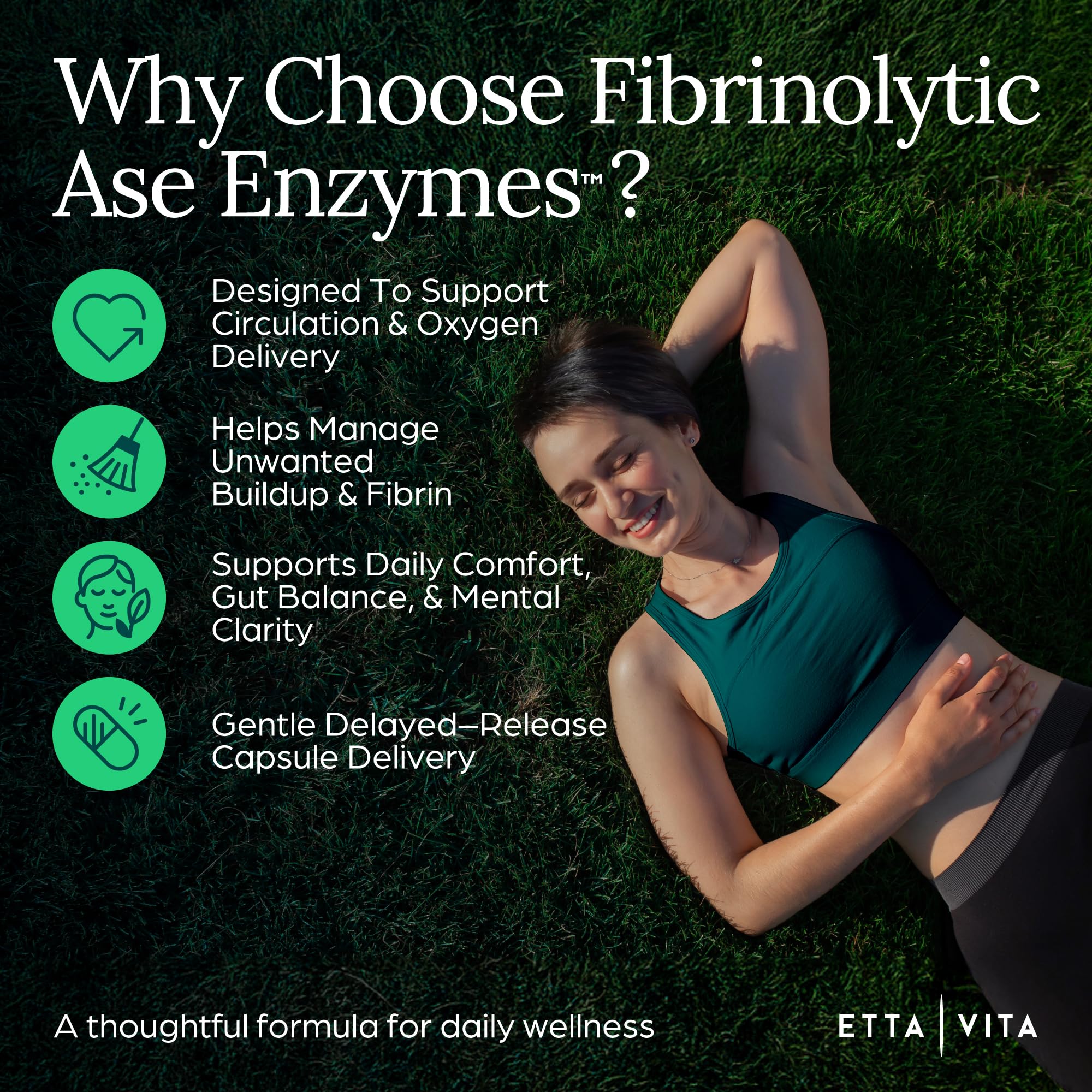 Proteolytic Enzyme Capsule Dietary Supplement

