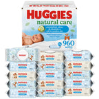 Huggies Natural Care Baby Wipes - Cucumber Aloe Vitamin E, Hypoallergenic