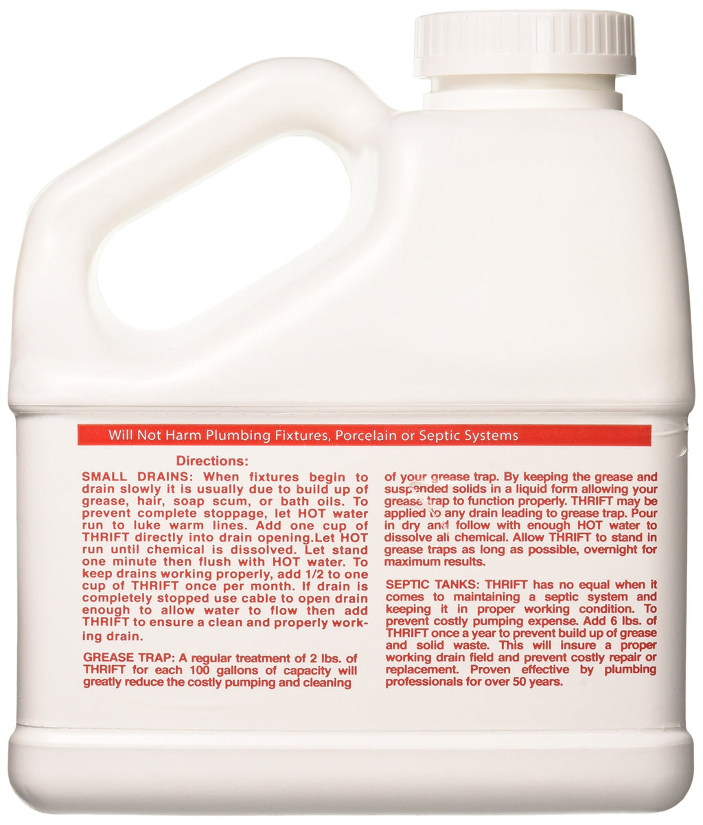 Thrift Drain Cleaner - Fast-Acting Alkaline Formula

