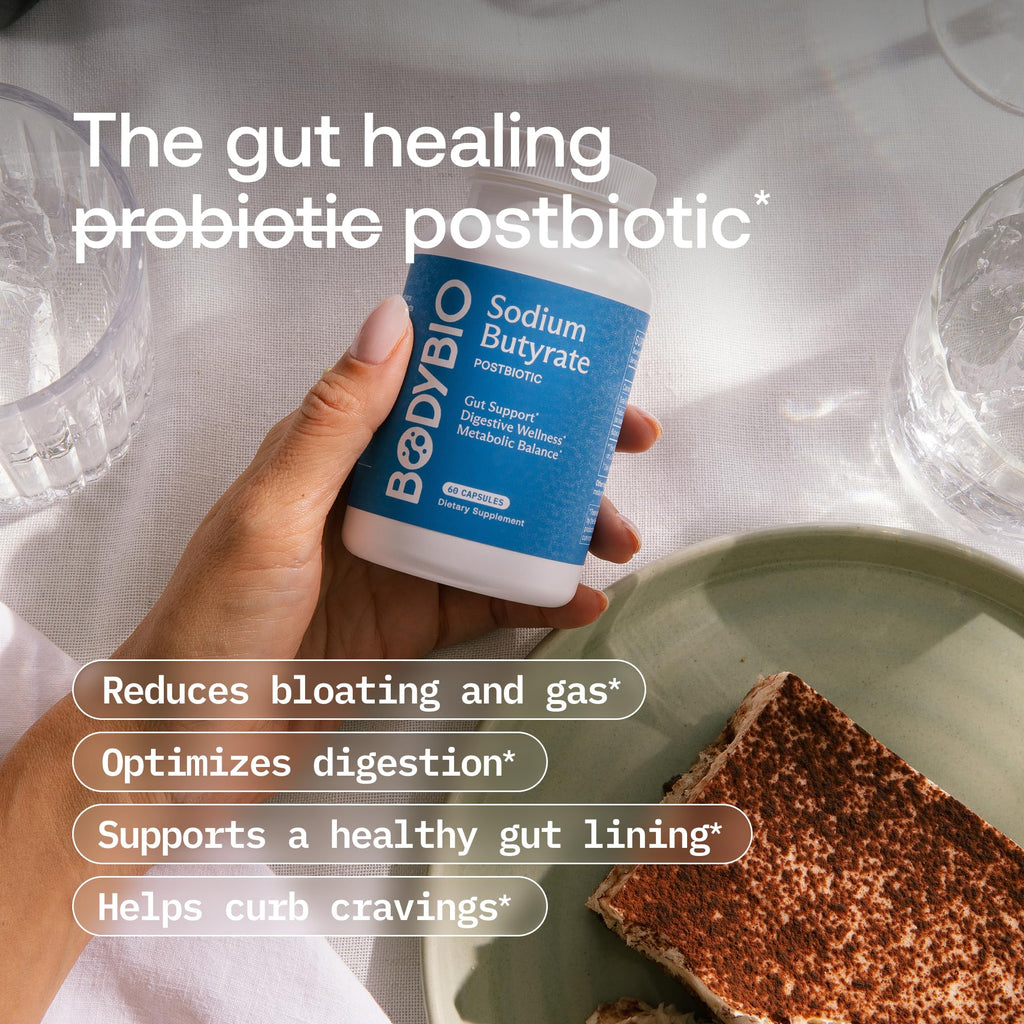 BodyBio Butyrate Postbiotic for Gut Health

