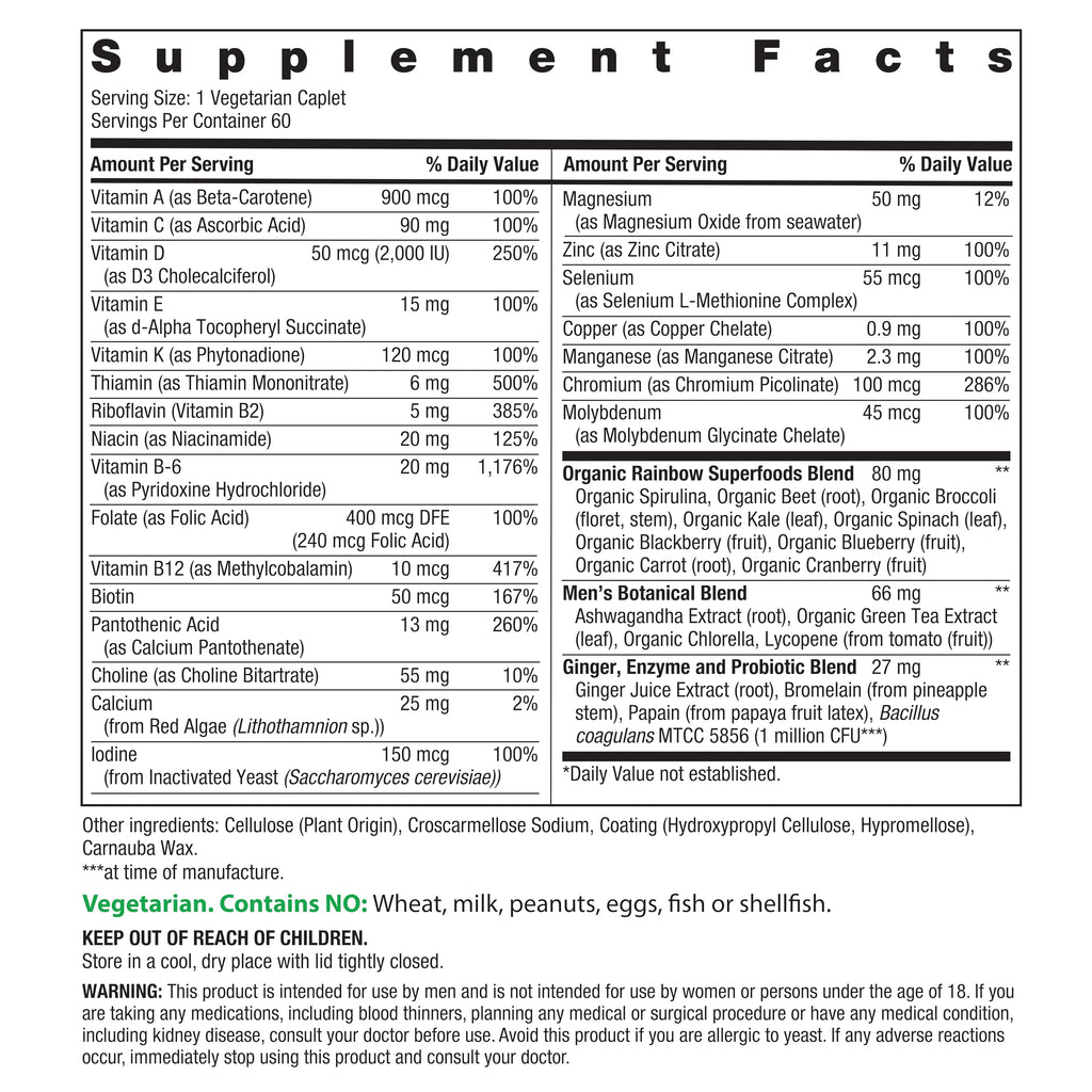 Rainbow Light Men's Multivitamin - Comprehensive Daily Support

