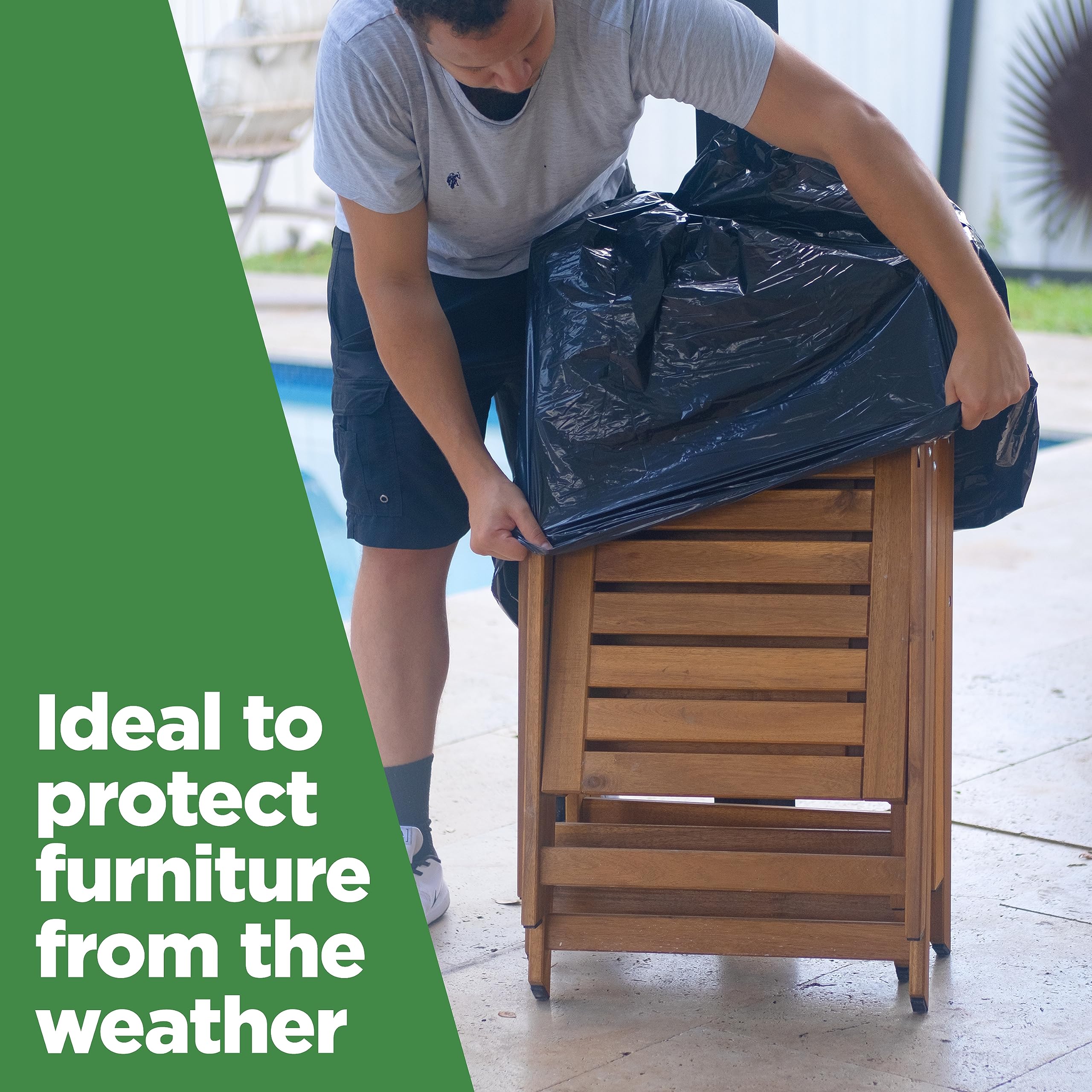 ToughBag Heavy-Duty Trash Bags | Gusseted Liner

