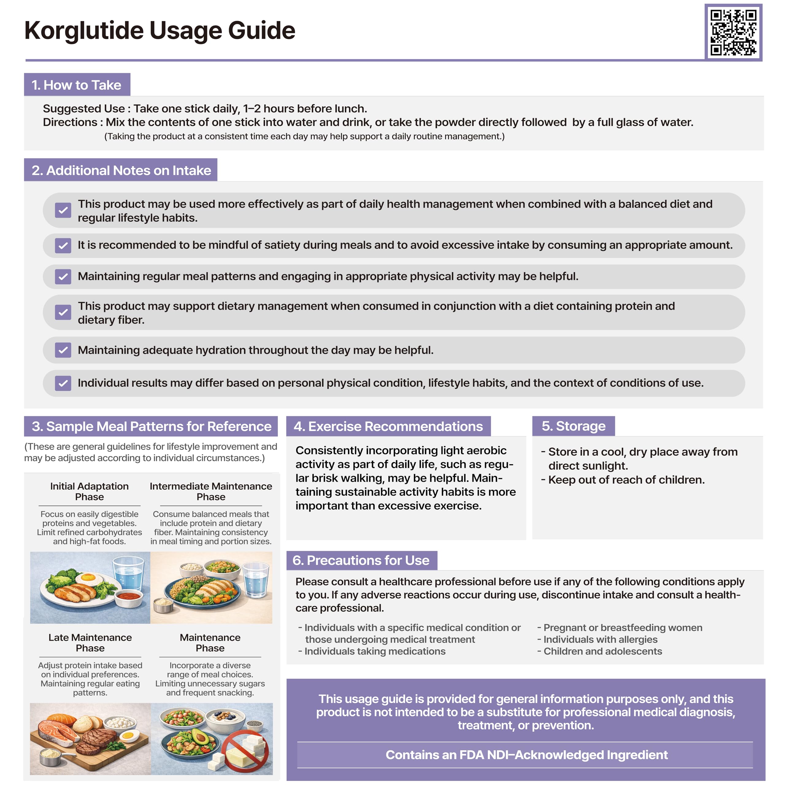 Korglutide Daily Wellness Peptide Powder | Appetite Support

