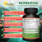 Berberine with Cinnamon by aSquared Nutrition | Max Strength

