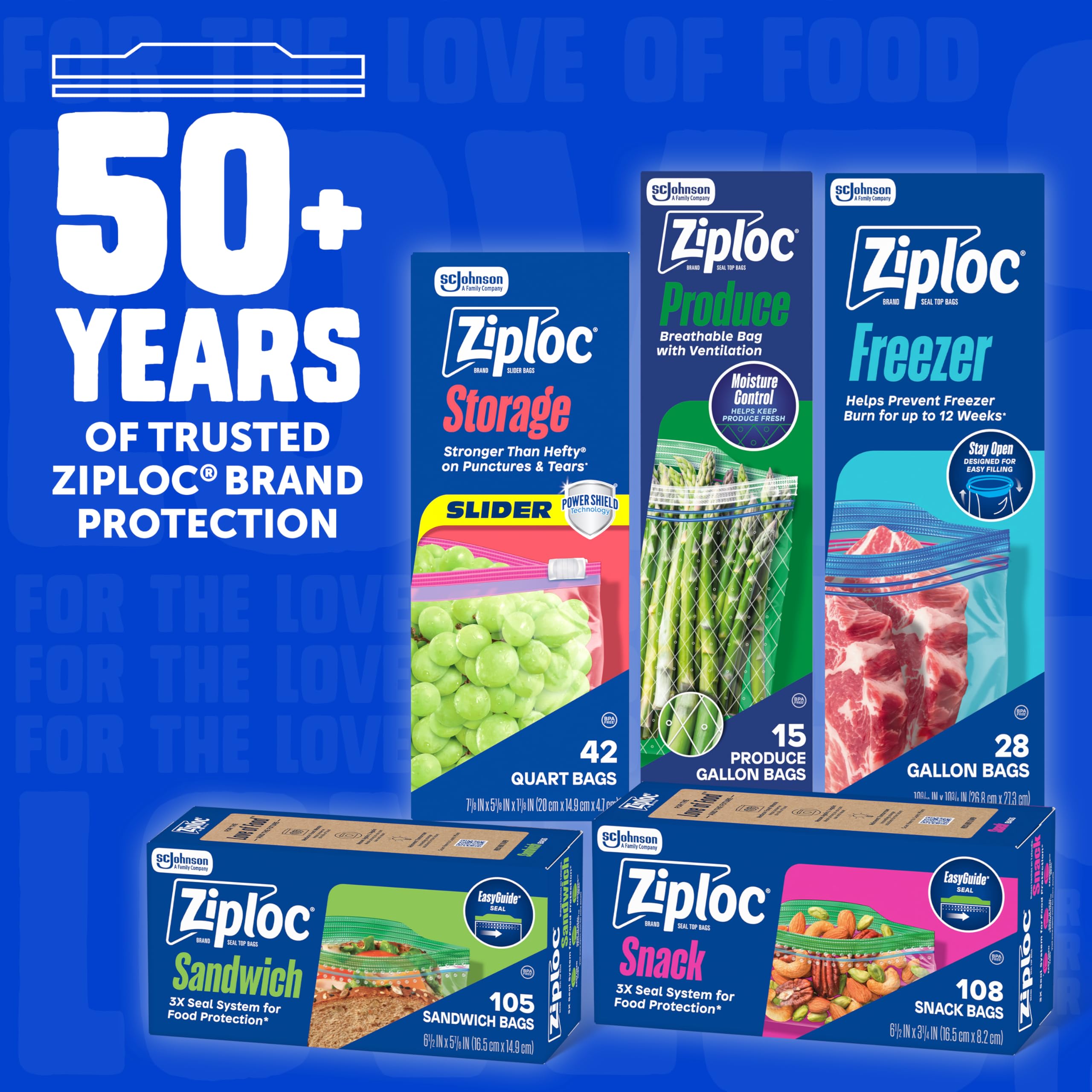 Ziploc Freezer Bags Gallon – 9 Point Protection

