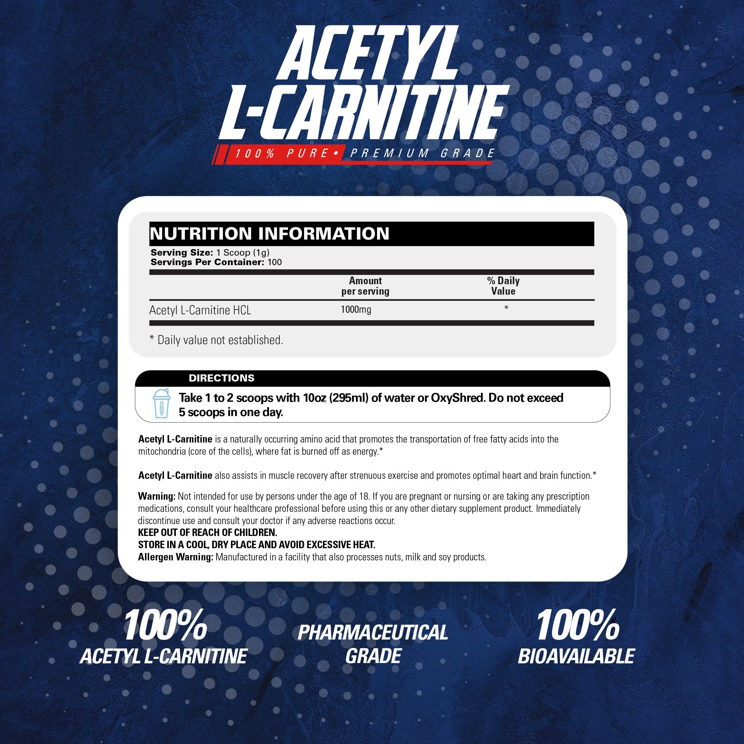 EHP Labs Acetyl L-Carnitine Powder – Brain Health & Energy

