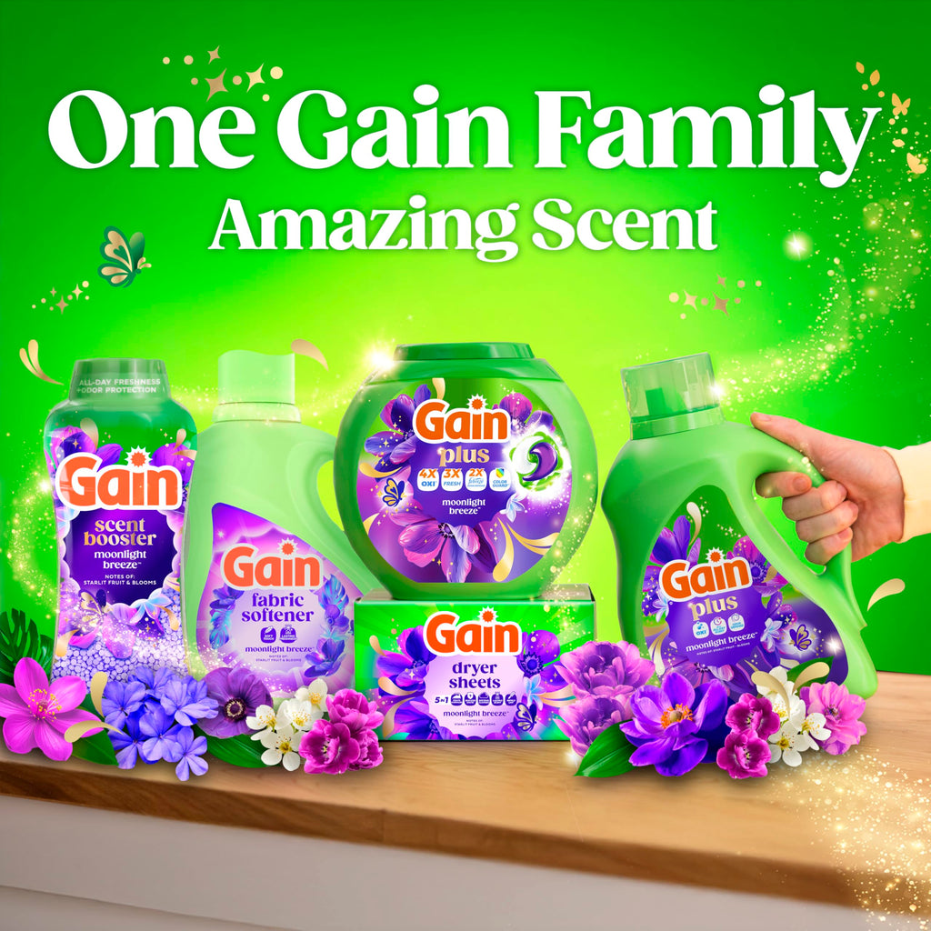 Gain Plus Liquid Laundry Detergent with Oxi - All Machines

