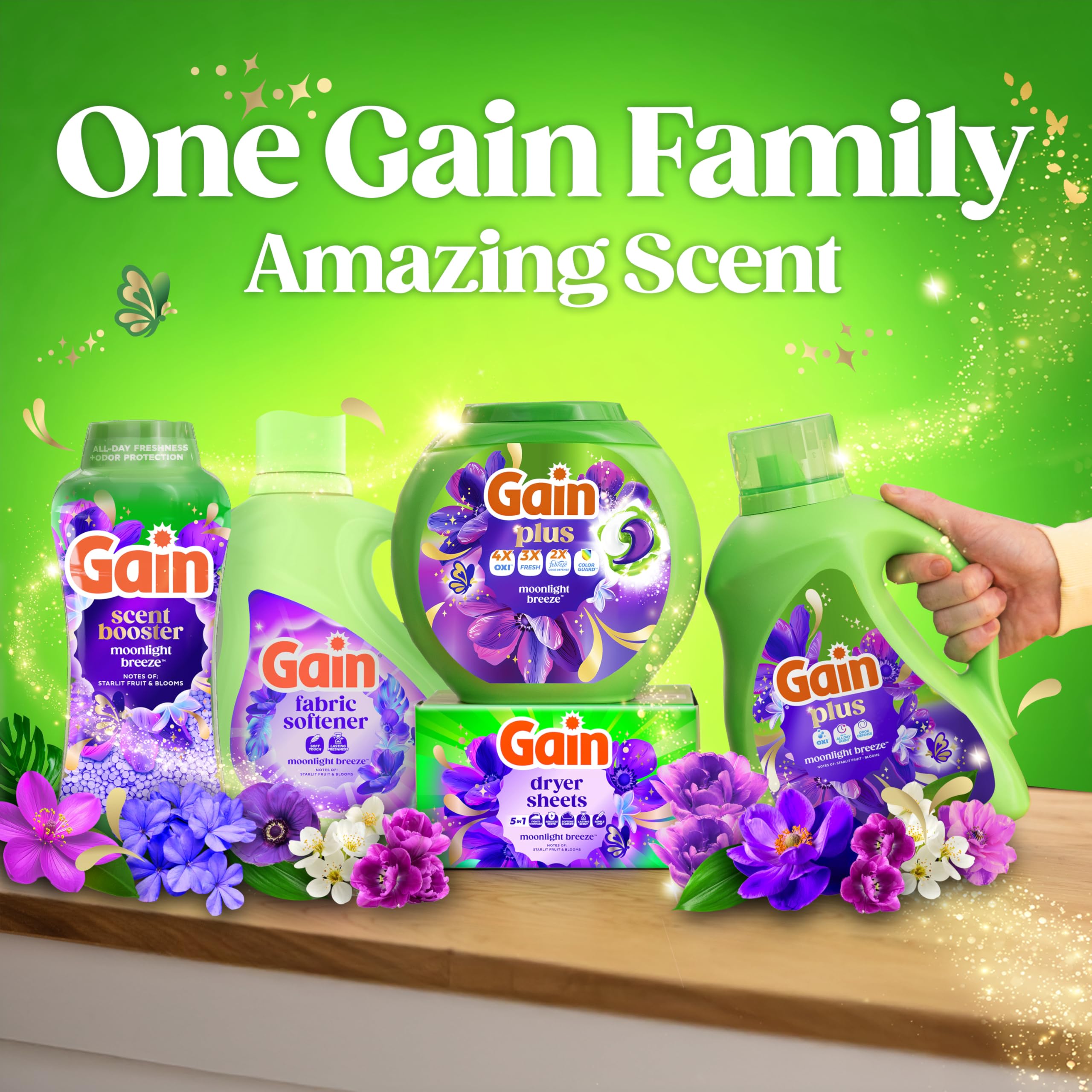 Gain Plus Liquid Laundry Detergent with Oxi - All Machines

