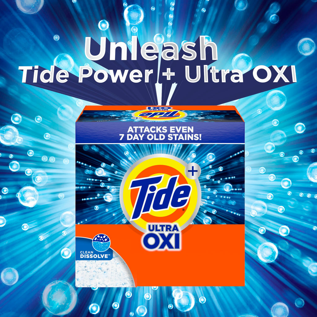Tide Ultra OXI Powder Laundry Detergent Deep Clean for Colors

