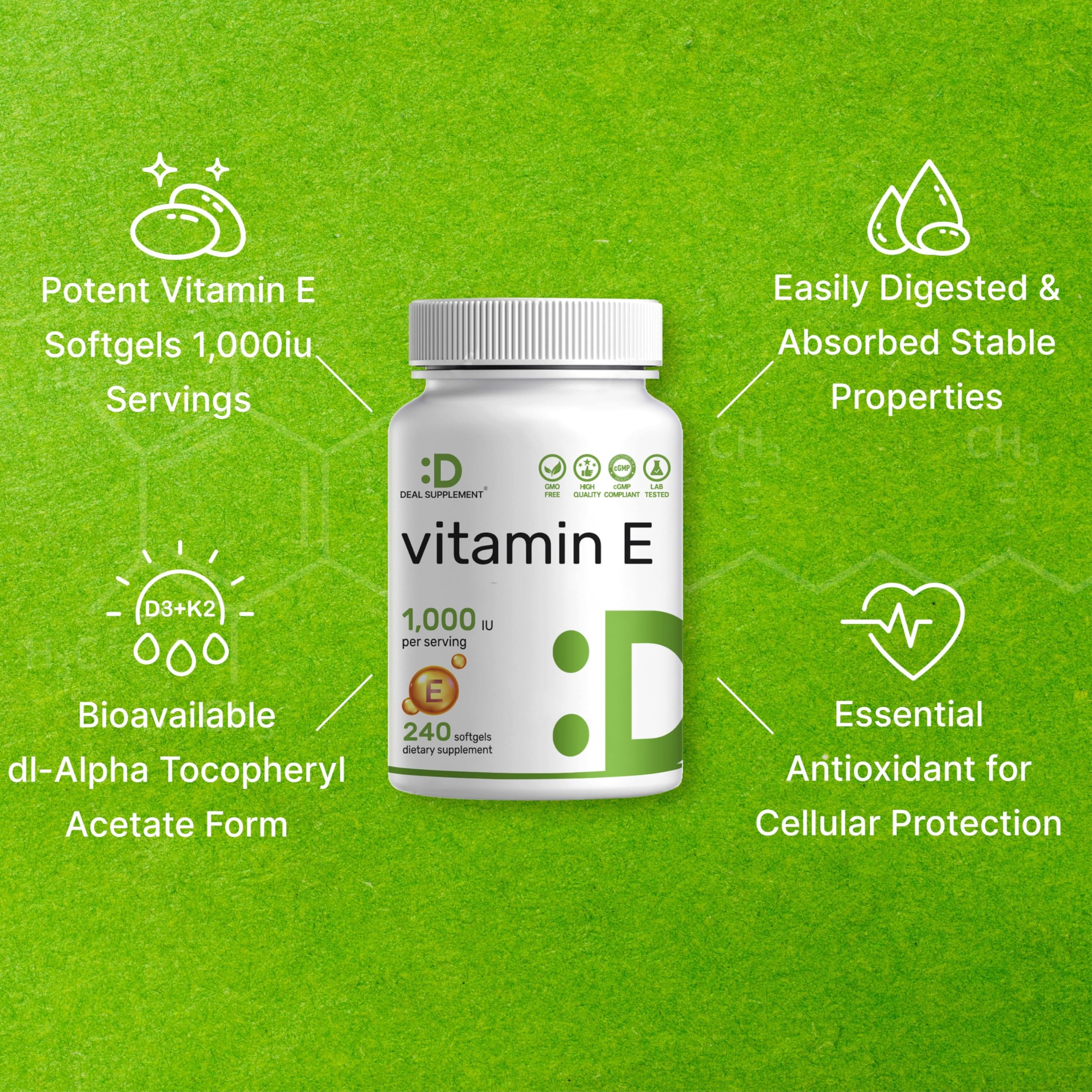 Deal Supplement Vitamin E Dietary Supplement

