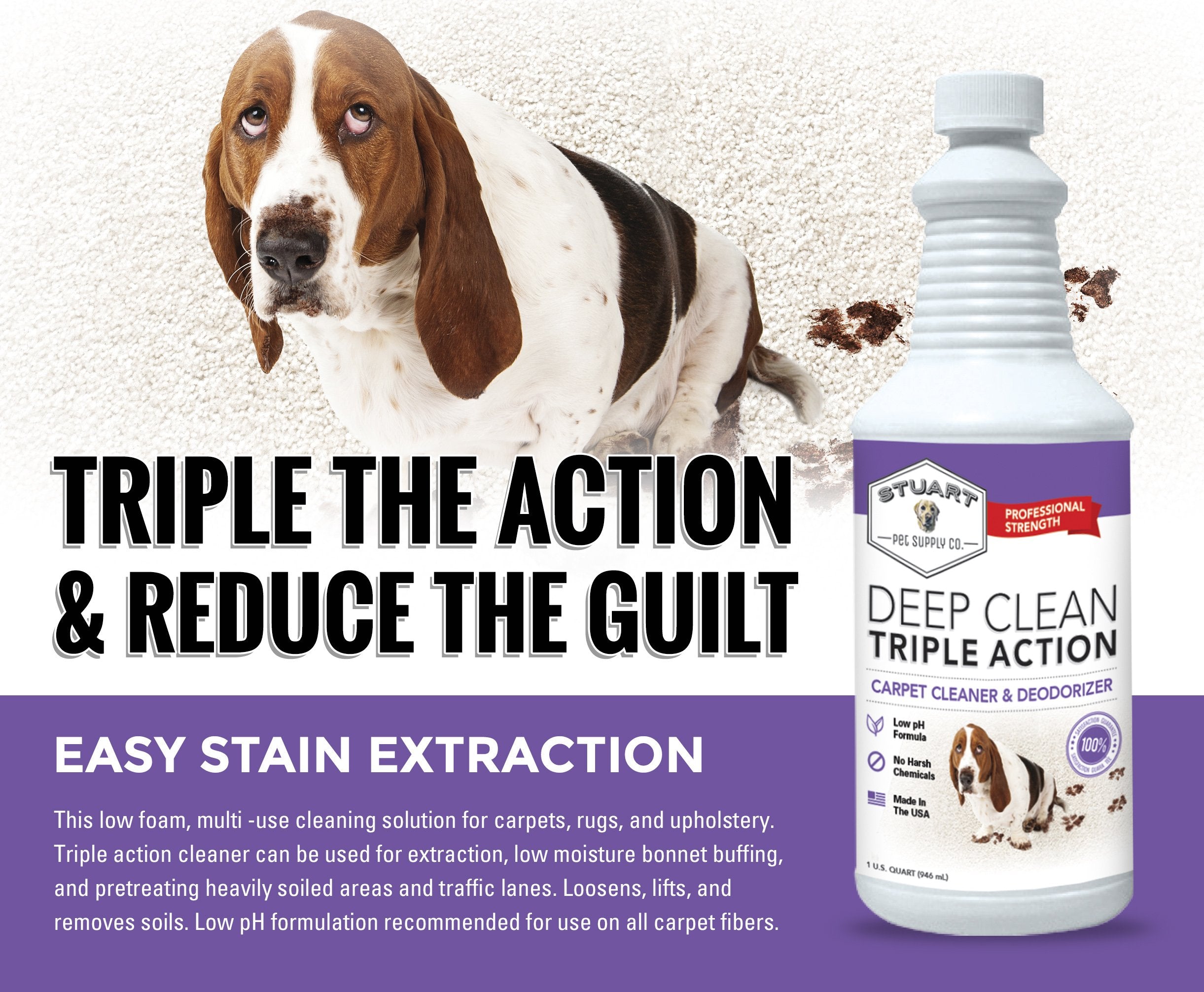 Deep Clean Carpet Cleaner Solution | Stuart Pet Supply Co.

