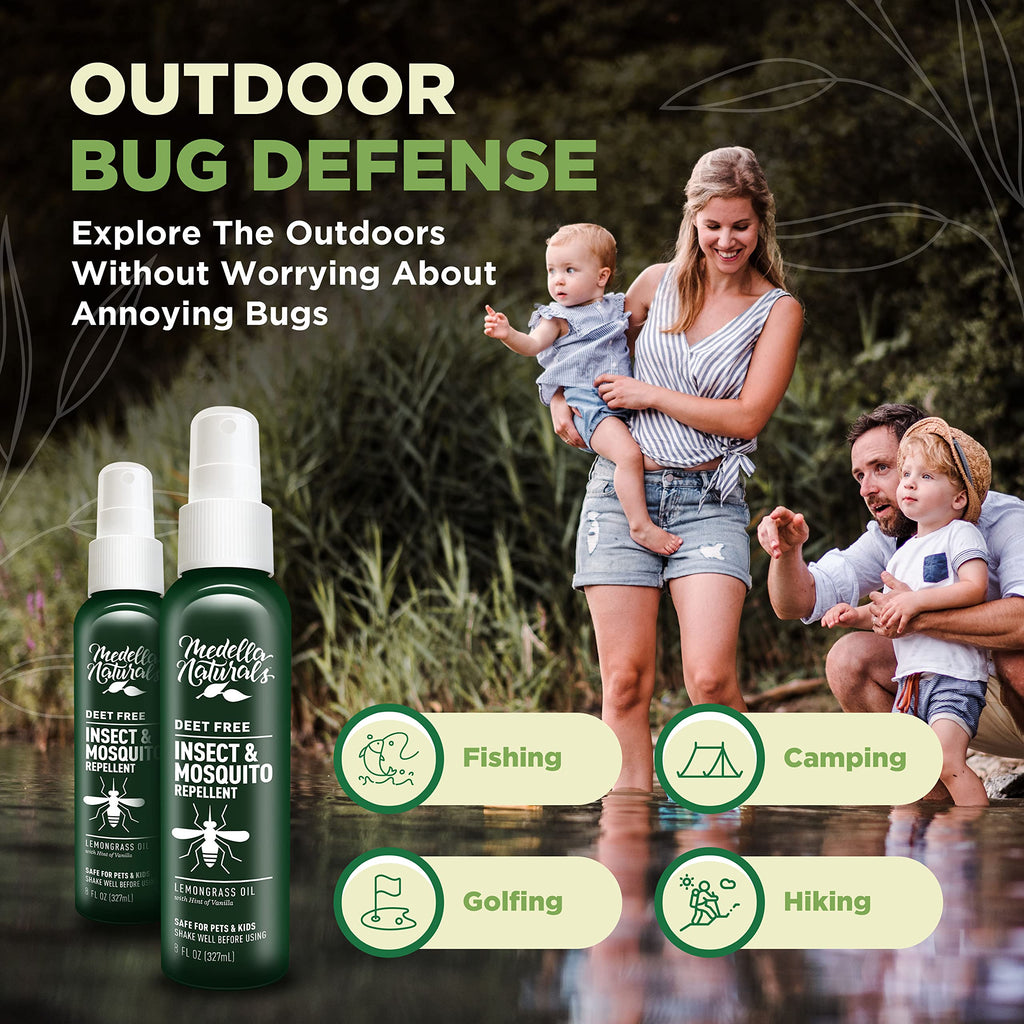 Medella DEET-Free Insect Repellent with Lemongrass

